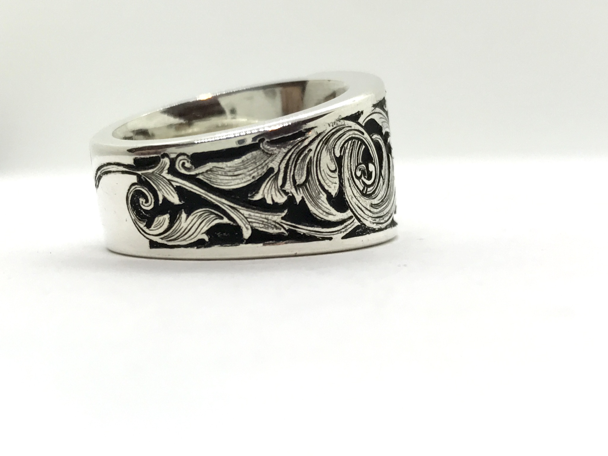 国内発送 スクロール リング アミュレット アラベスク メンズ レディス 指輪 銀 唐草 リング Revuemusicaleoicrm Org