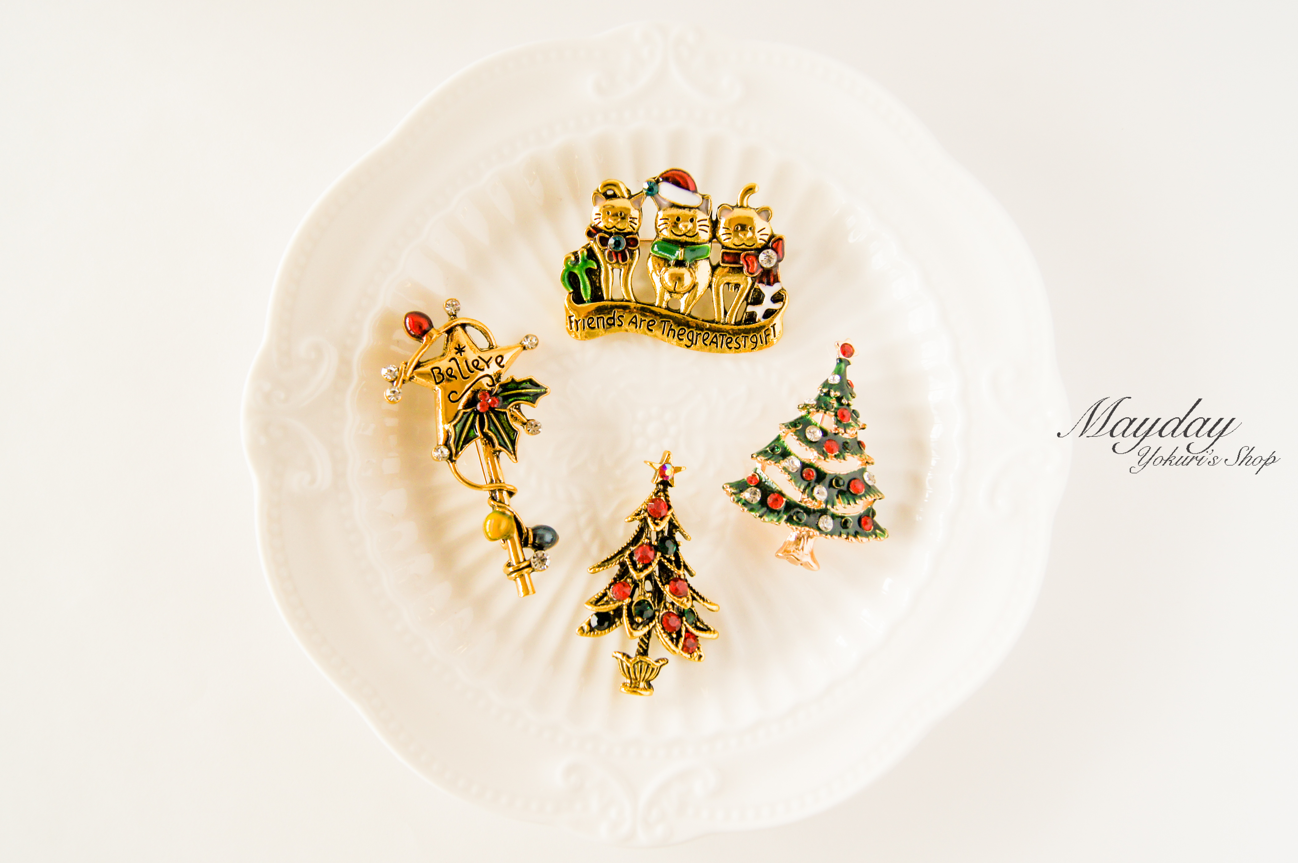 クラシックなクリスマス 魔法の星の杖のブローチ アンティーク調 Iichi ハンドメイド クラフト作品 手仕事品の通販