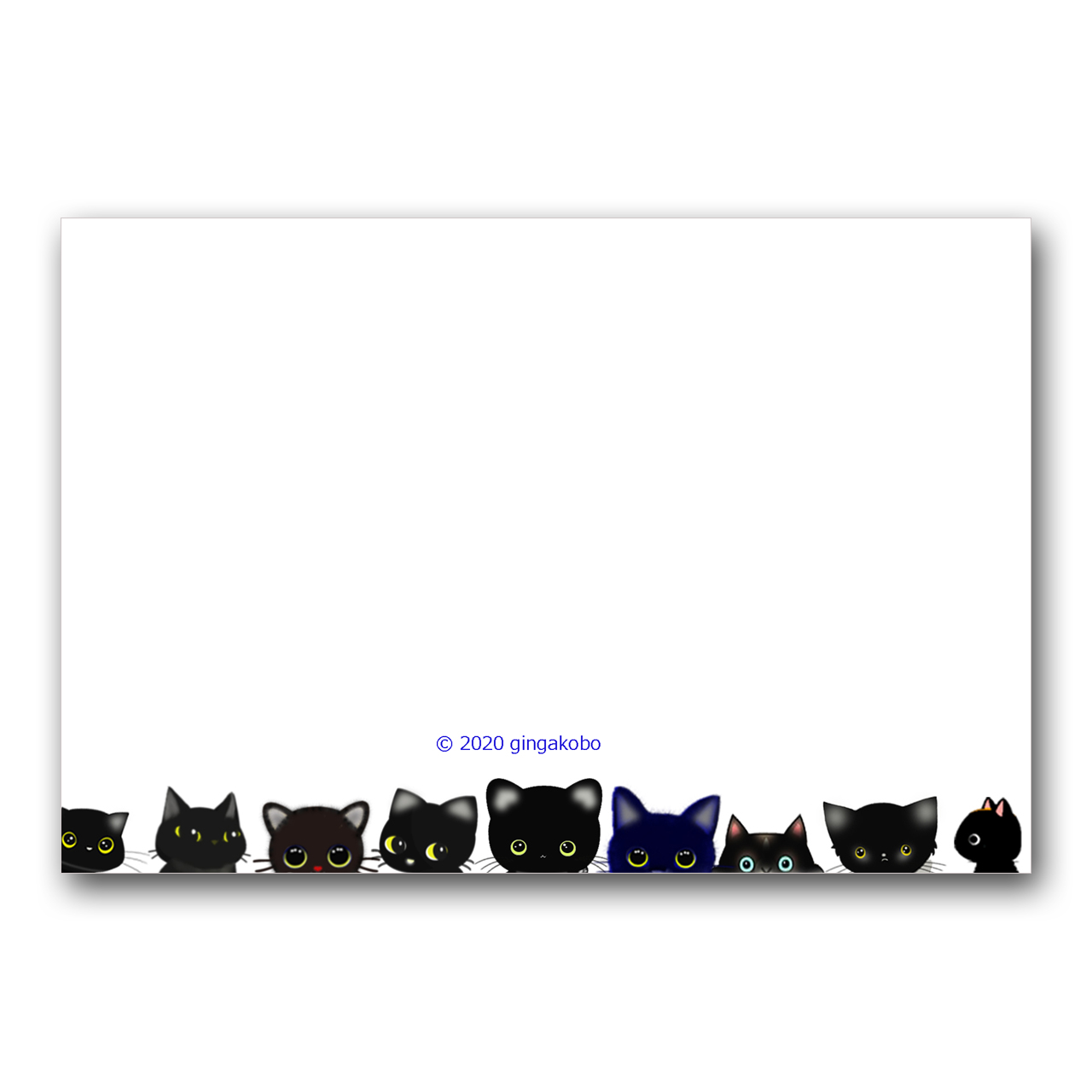 いつだってリセットボタンになってくれる猫ちゃん 黒猫 ほっこり癒しのイラストポストカード2枚組 No 1240 Iichi ハンドメイド クラフト作品 手仕事品の通販