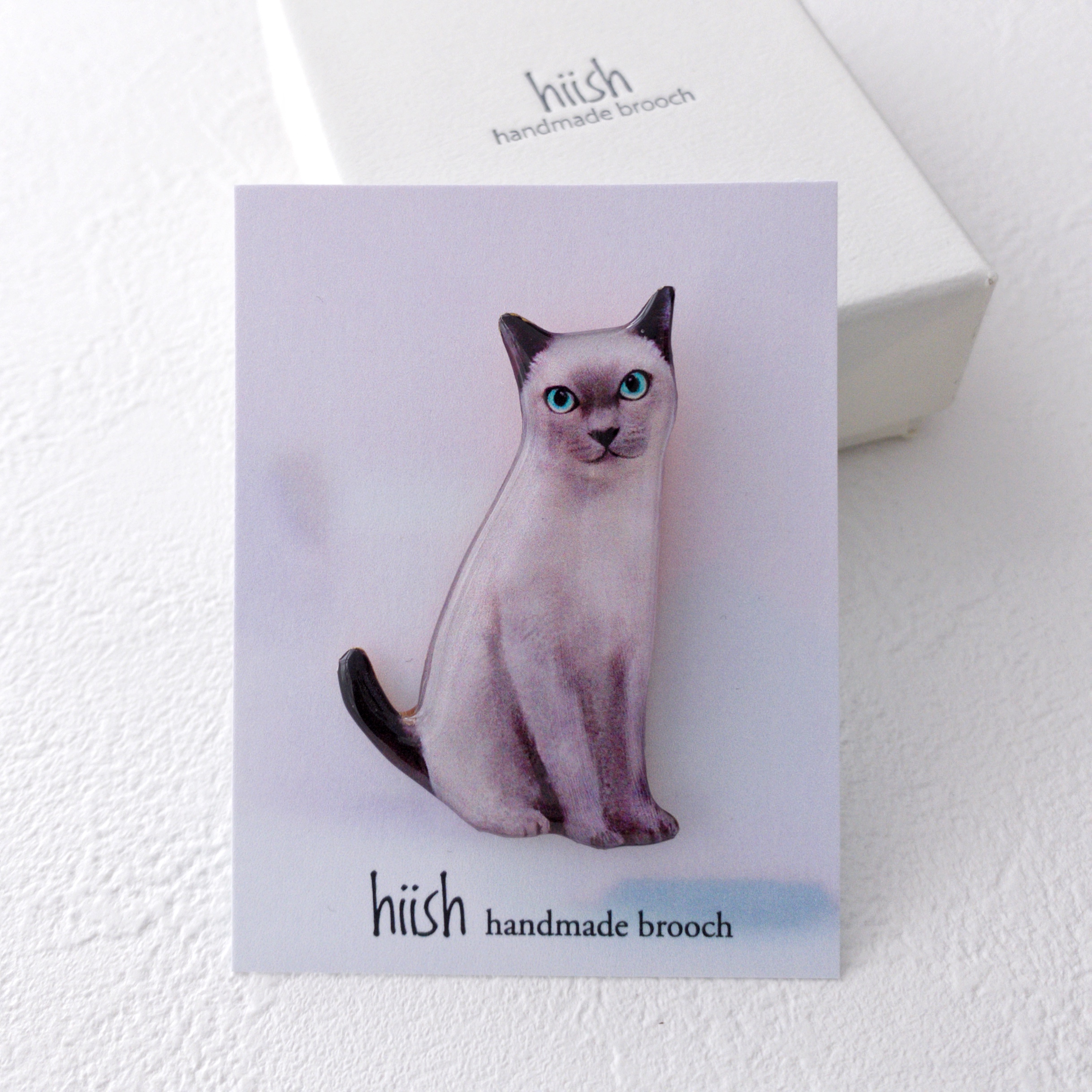 シャム猫のブローチ Iichi ハンドメイド クラフト作品 手仕事品の通販