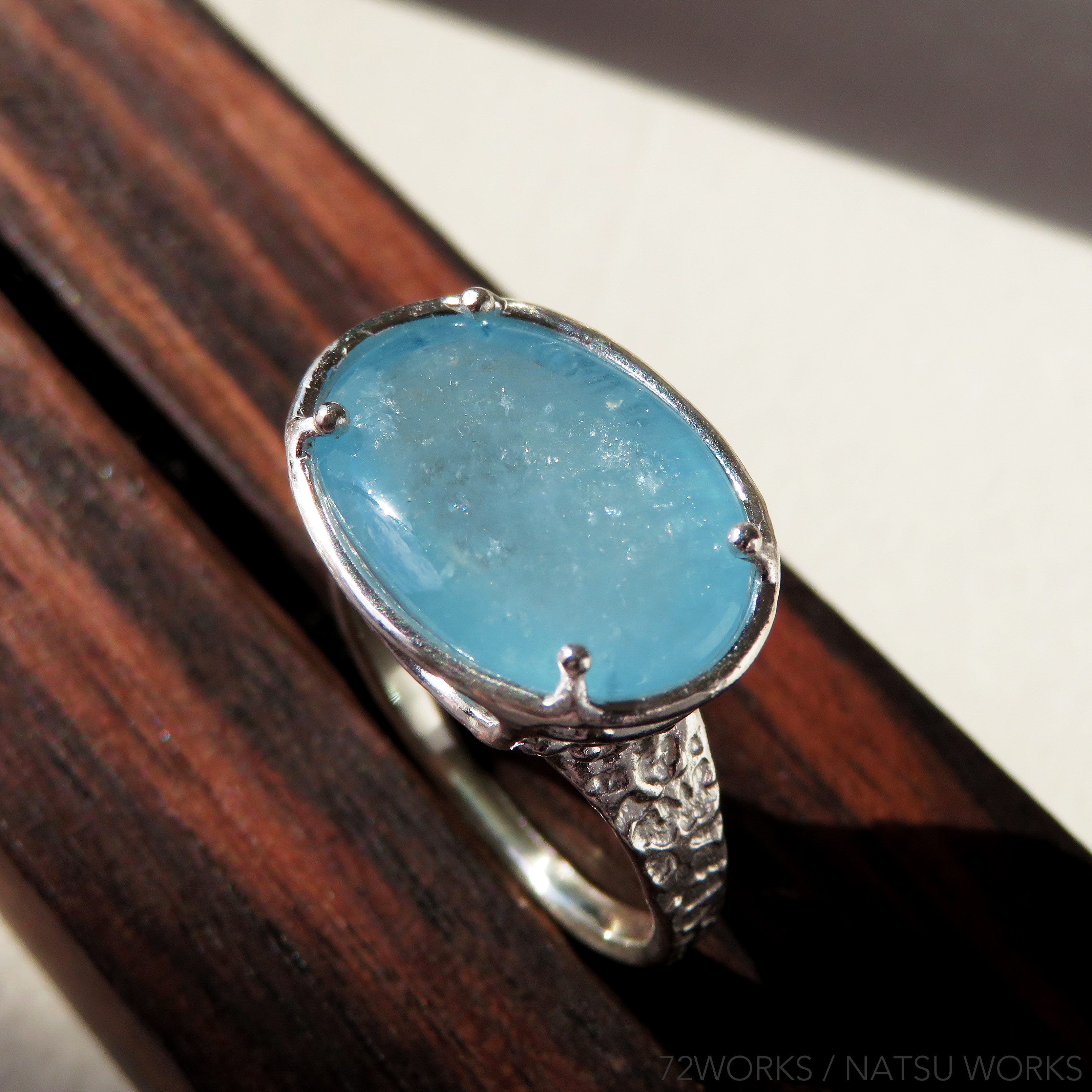 アクアマリン リング Aquamarine Ring 0 Iichi ハンドメイド クラフト作品 手仕事品の通販