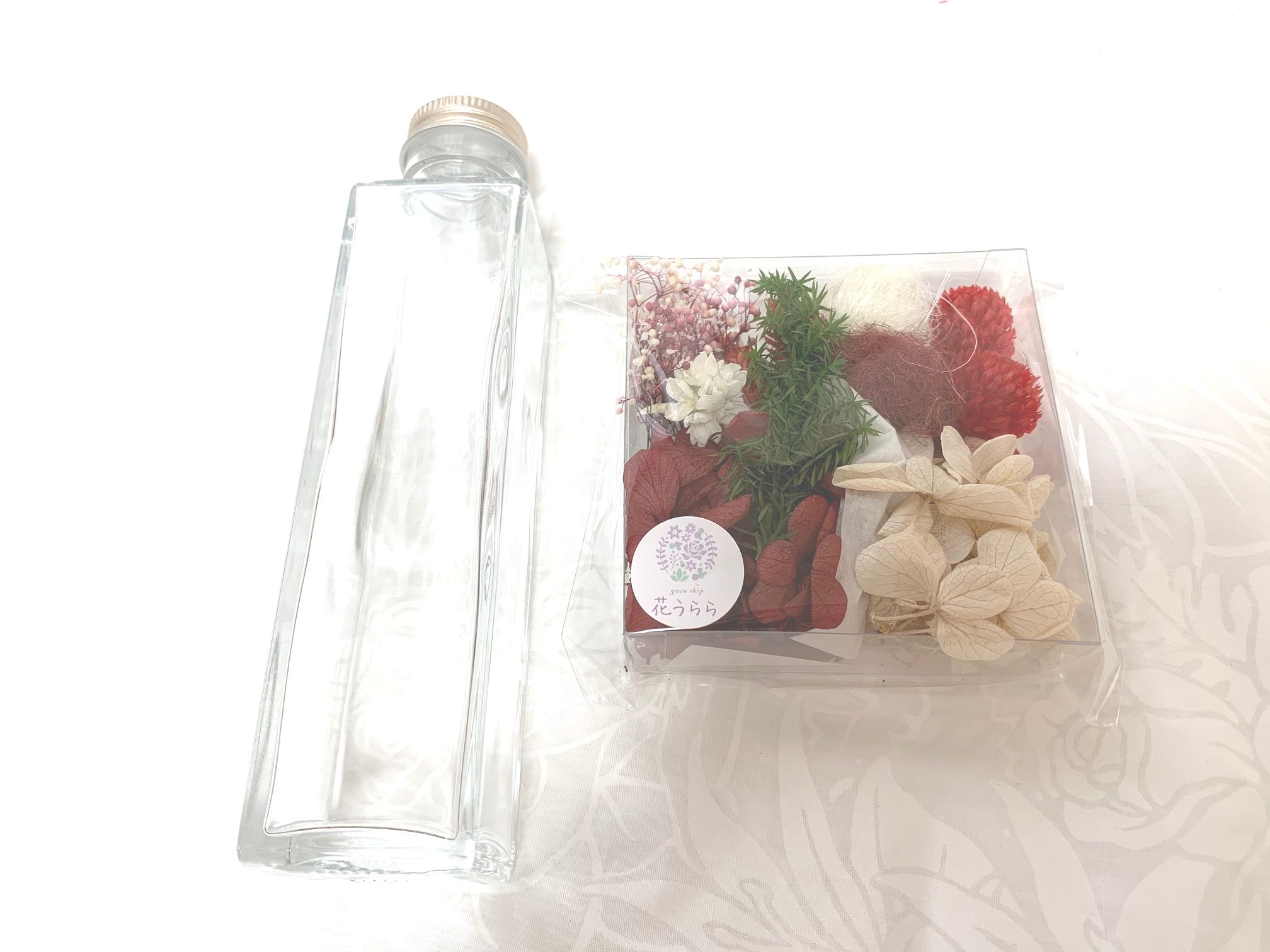 ハーバリウム作成キット クリスマス レッド系 Iichi ハンドメイド クラフト作品 手仕事品の通販