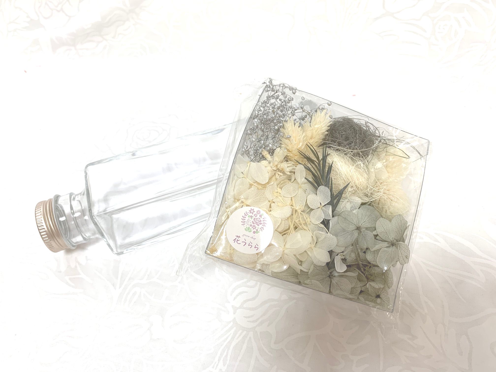 ハーバリウム作成キット クリスマス ホワイト系 Iichi ハンドメイド クラフト作品 手仕事品の通販