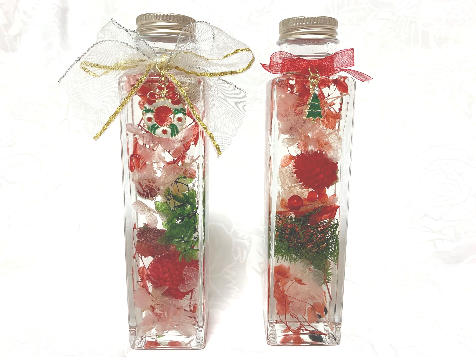 ハーバリウム作成キット クリスマス ホワイト系 Iichi ハンドメイド クラフト作品 手仕事品の通販