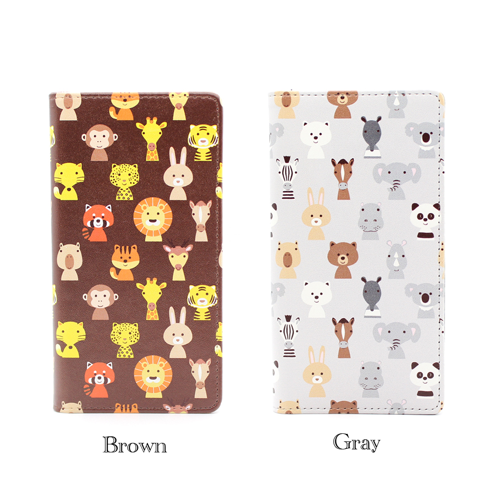アニマルfaceup 帯なし手帳型スマホケース ブランド リトルアニマル キャラクター グッズ 携帯 Iphon Iichi ハンドメイド クラフト作品 手仕事品の通販
