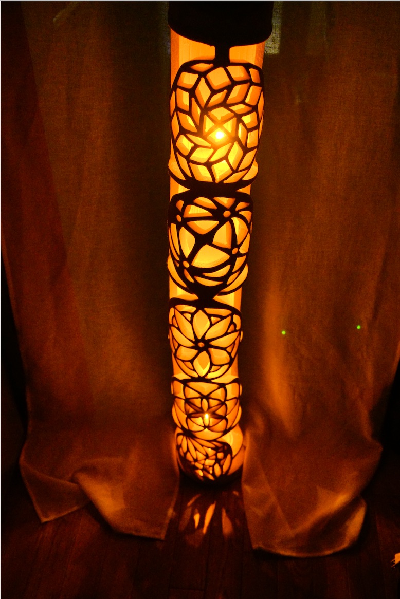 ★竹灯り・竹灯籠★  和模様 ☆竹灯り・竹灯籠☆ 和模様 | iichi 日々の暮らしを心地よくする