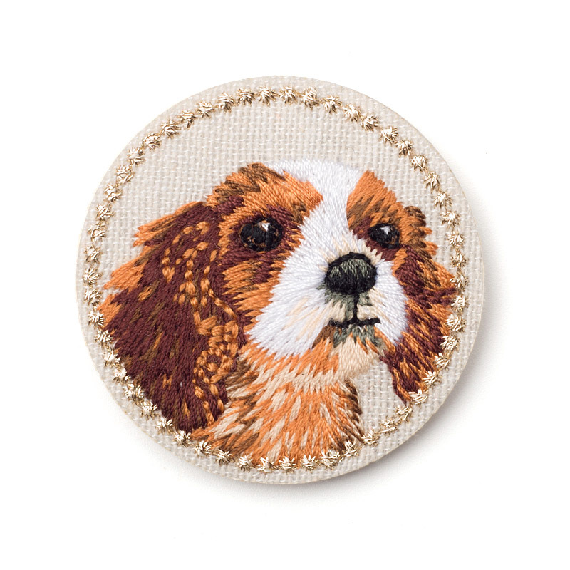 1枚選ぶ 可愛い犬ちゃんリーズ 刺繍ワッペン アイロンシール アップリケ Iichi ハンドメイド クラフト作品 手仕事品の通販