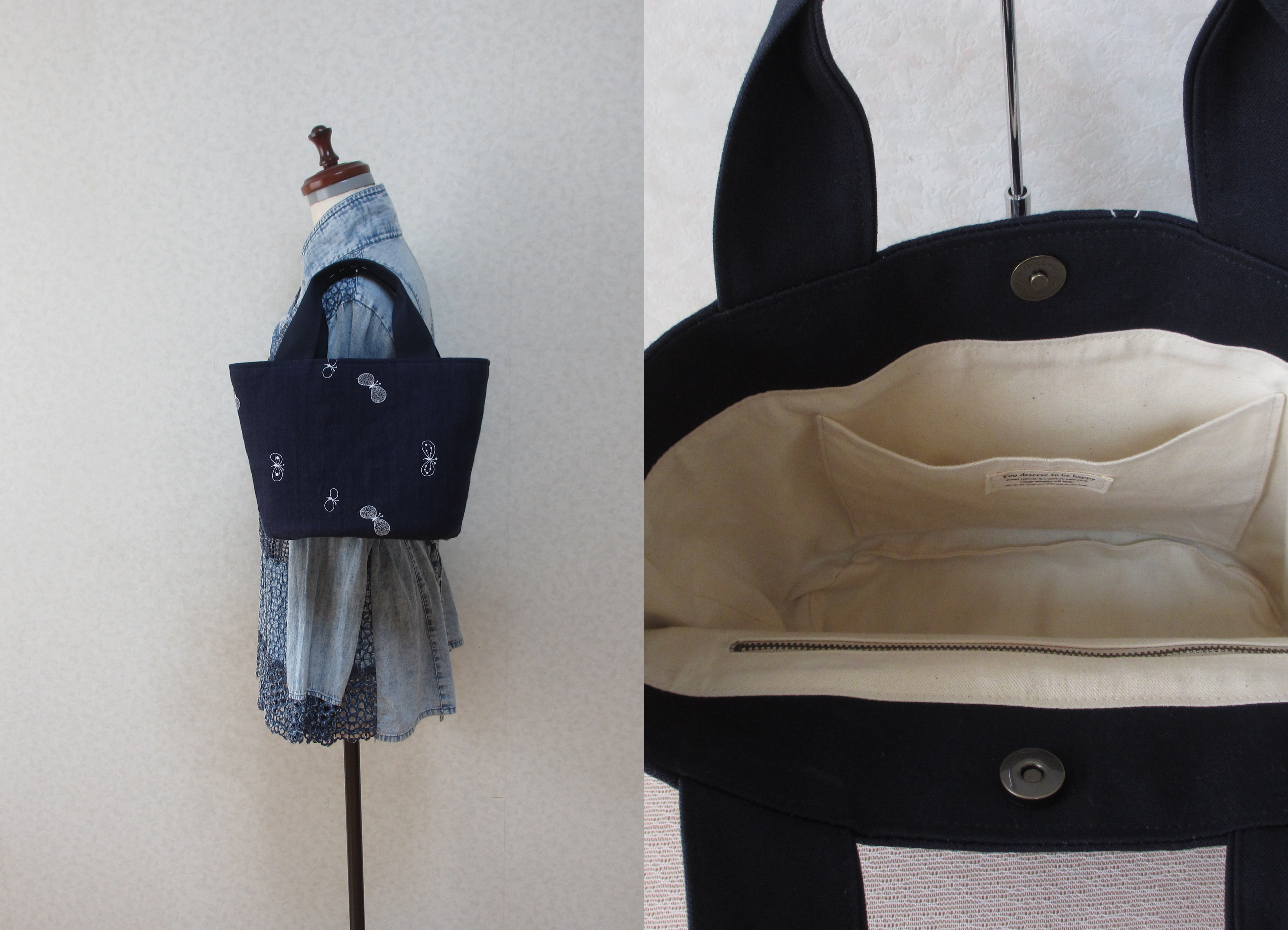 受注製作 ミナペルホネン、ｃｈｏｕｃｈｏのトート | iichi 