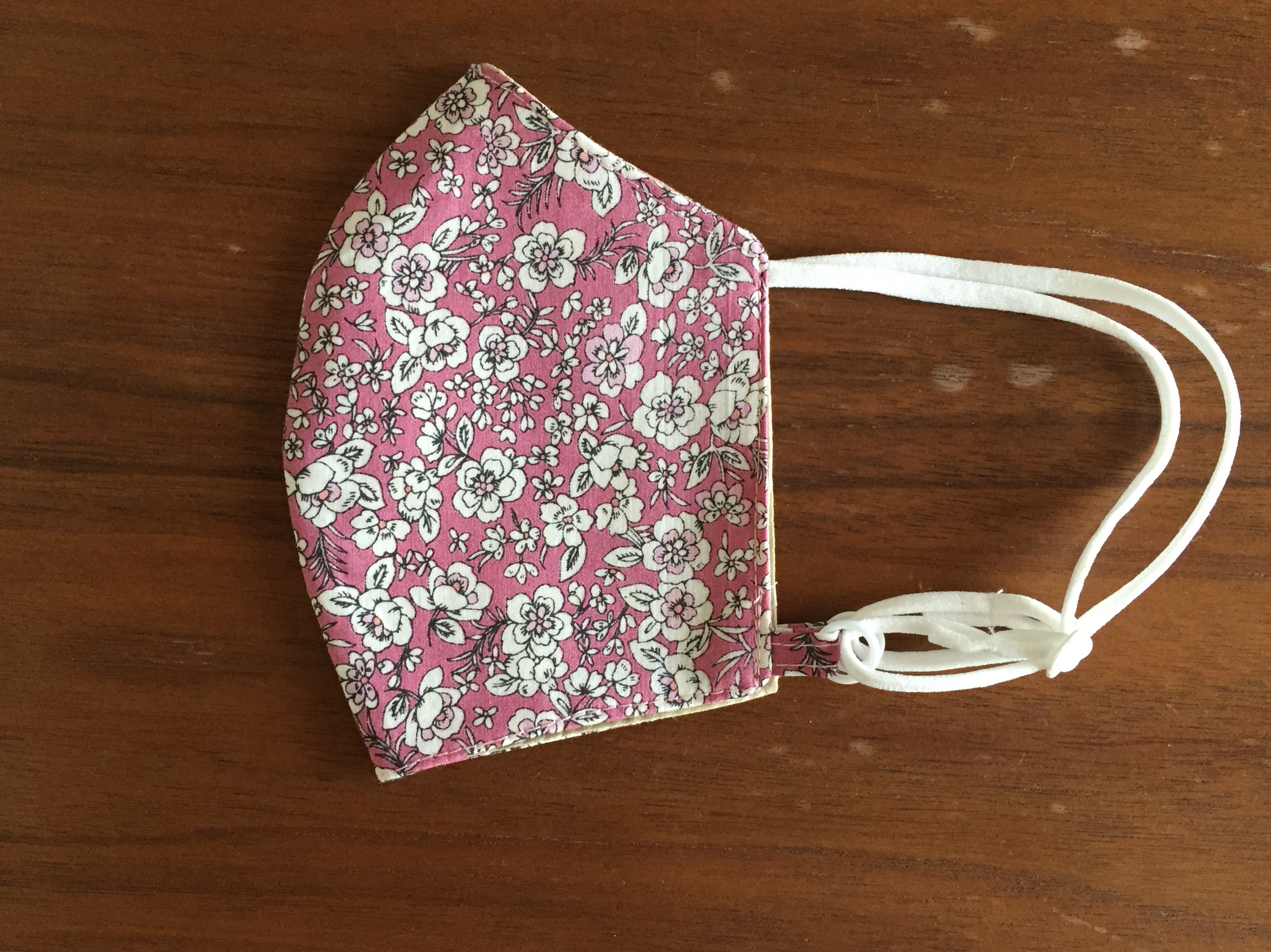 立体布マスク 女性用 ピンク小花 Iichi ハンドメイド クラフト作品 手仕事品の通販