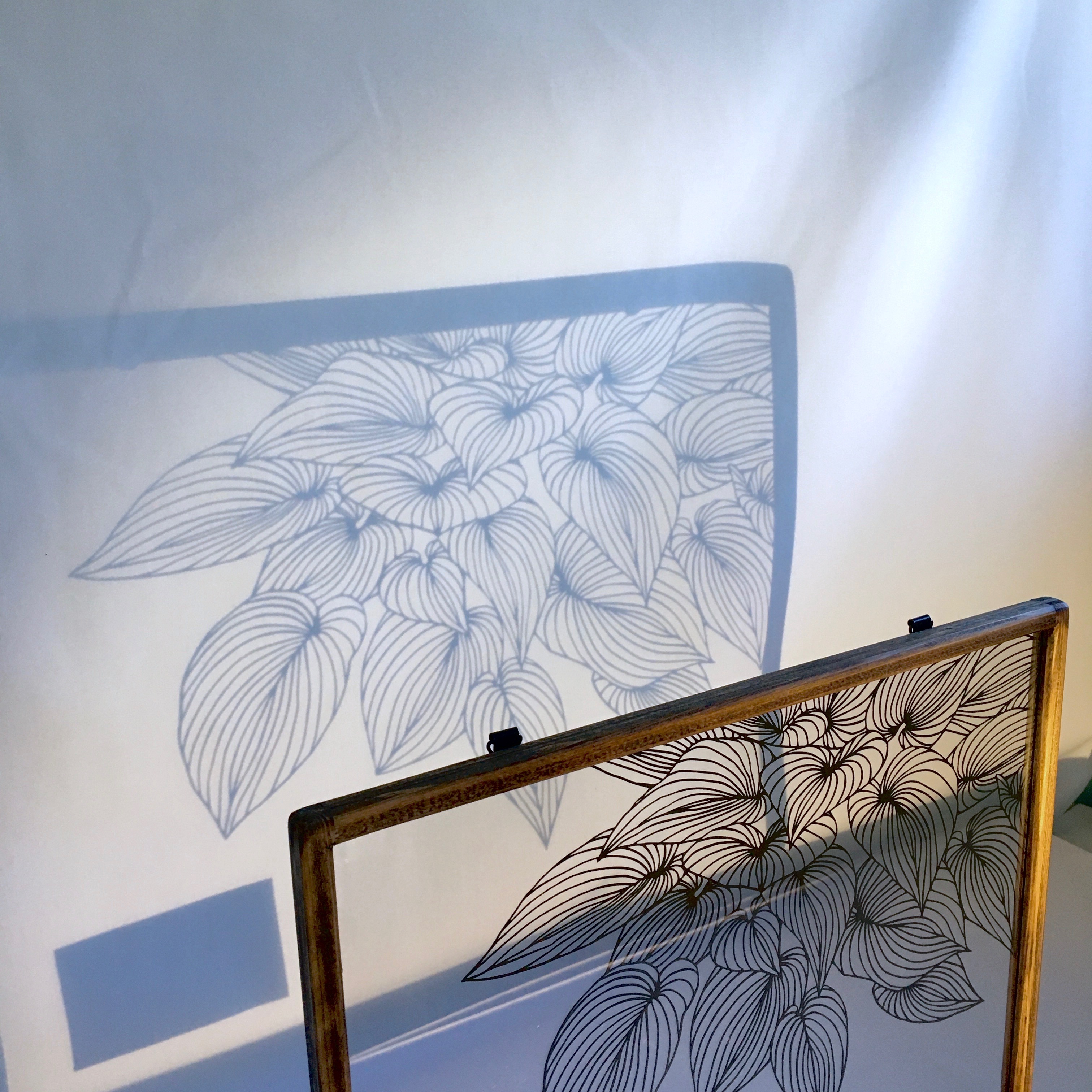 植物標本シリーズ ギボウシの切り絵フレーム Iichi ハンドメイド クラフト作品 手仕事品の通販