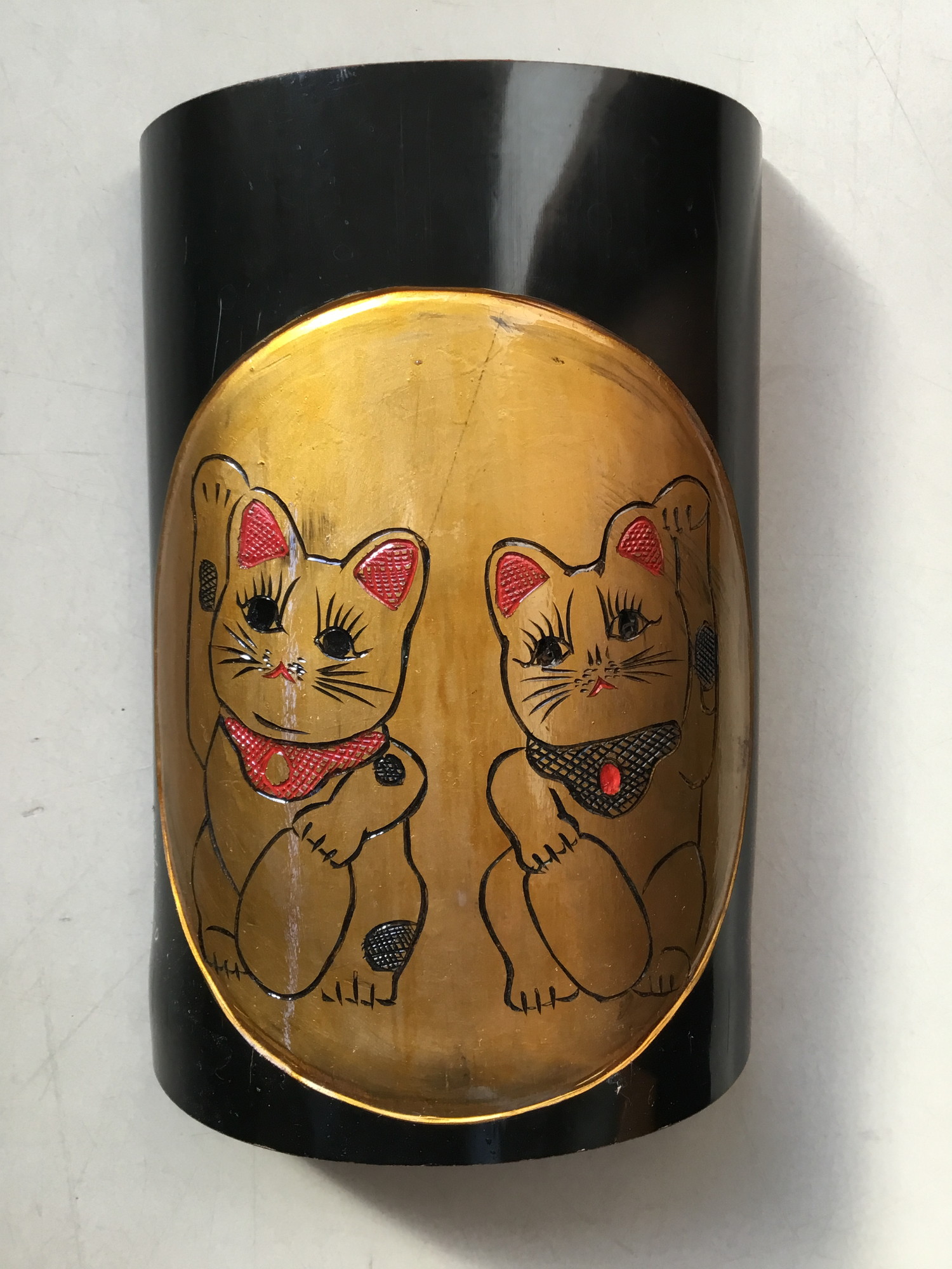 最近の木彫りの招き猫2（Wood carving beckoning cat） | 工房木