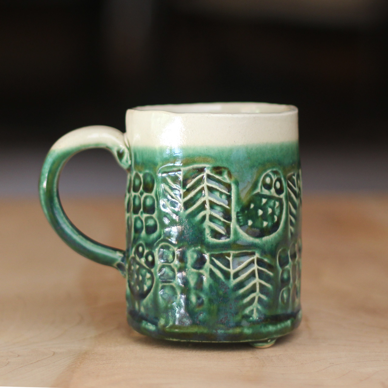 織部 マグカップ M1 和食器 父に日 母の日 結婚祝い 陶芸 おしゃれ モダン 素敵 かわいい 誕生日 プレゼント Iichi ハンドメイド クラフト作品 手仕事品の通販