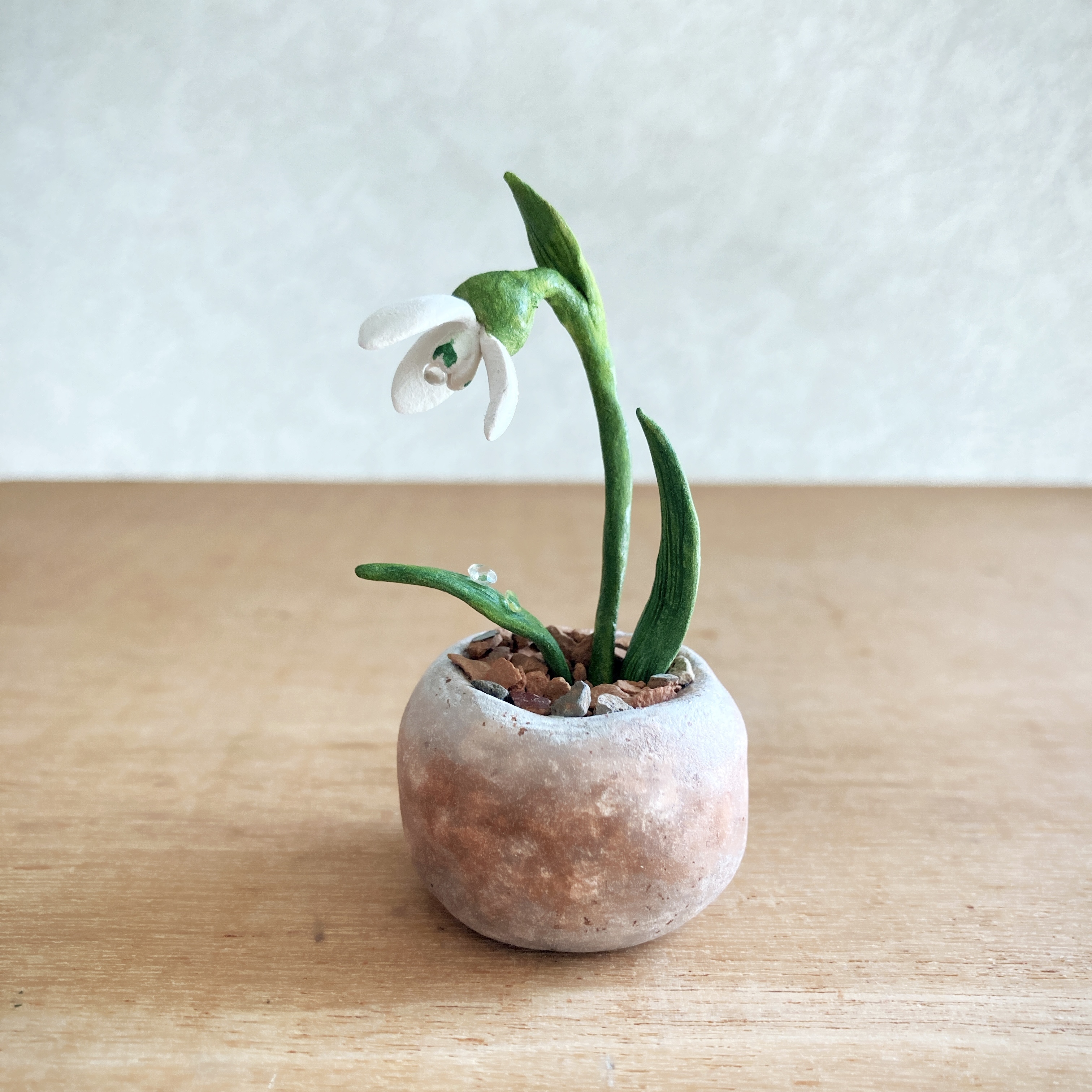 5387 Bud 粘土の鉢植え スノードロップ Iichi ハンドメイド クラフト作品 手仕事品の通販 5387 Bud 粘土の鉢植え スノードロップ Iichi ハンドメイド クラフト作品 手仕事品の通販