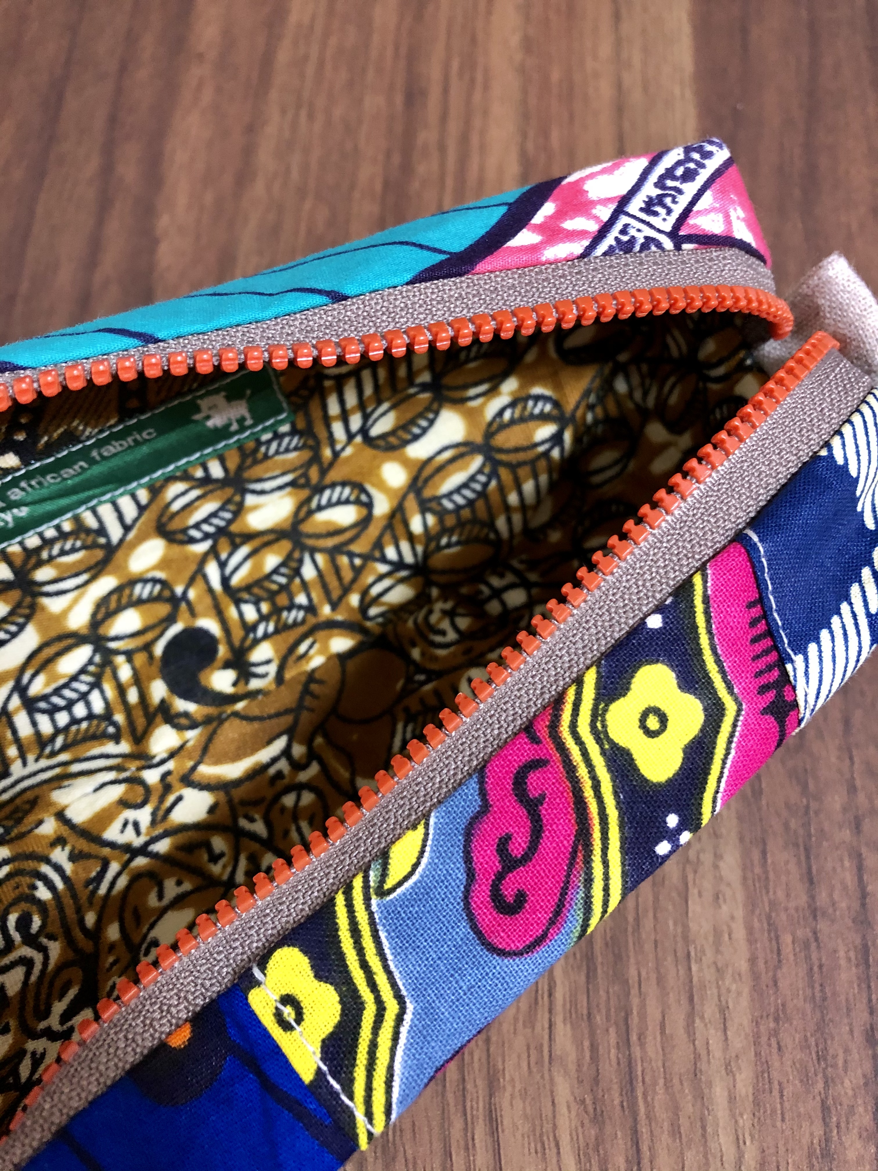 アフリカ布ペンケース Iichi ハンドメイド クラフト作品 手仕事品の通販