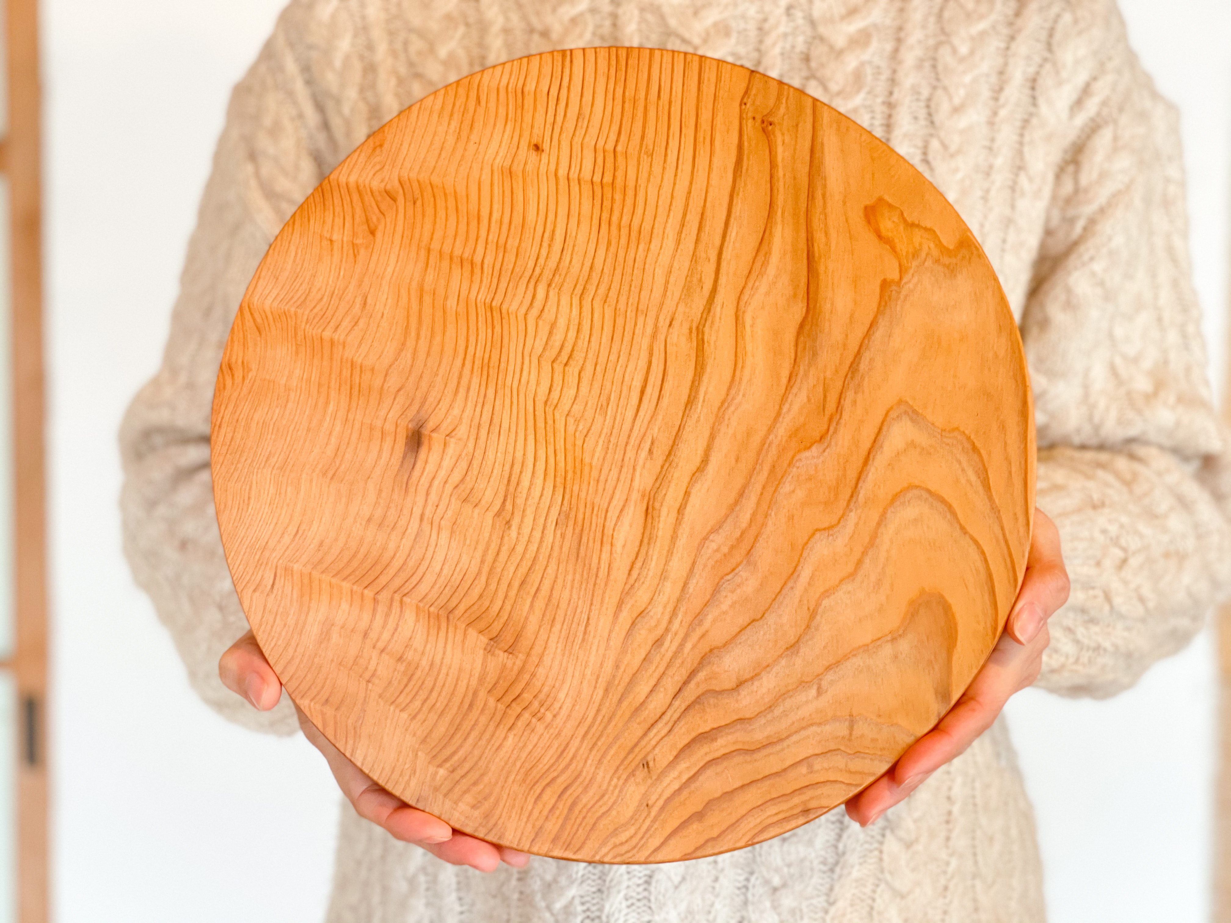 木のお皿、カッティングボード（大きな丸）5 | iichi ハンドメイド 