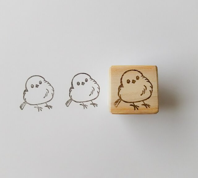 雪の妖精 かわいすぎる シマエナガ 消しゴムはんこ Iichi ハンドメイド クラフト作品 手仕事品の通販