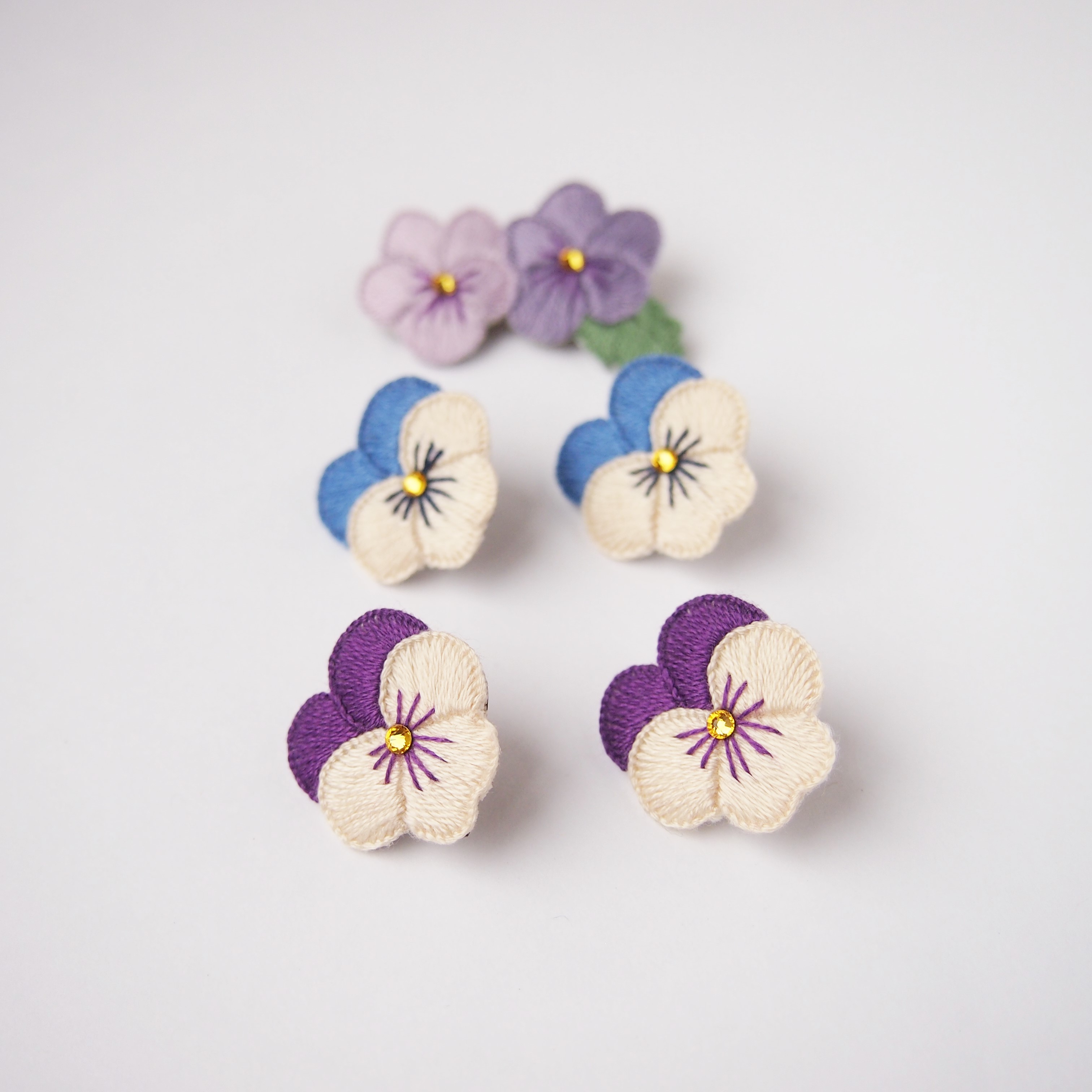 Irodori 花のpierce パンジー Www Kampustani Com