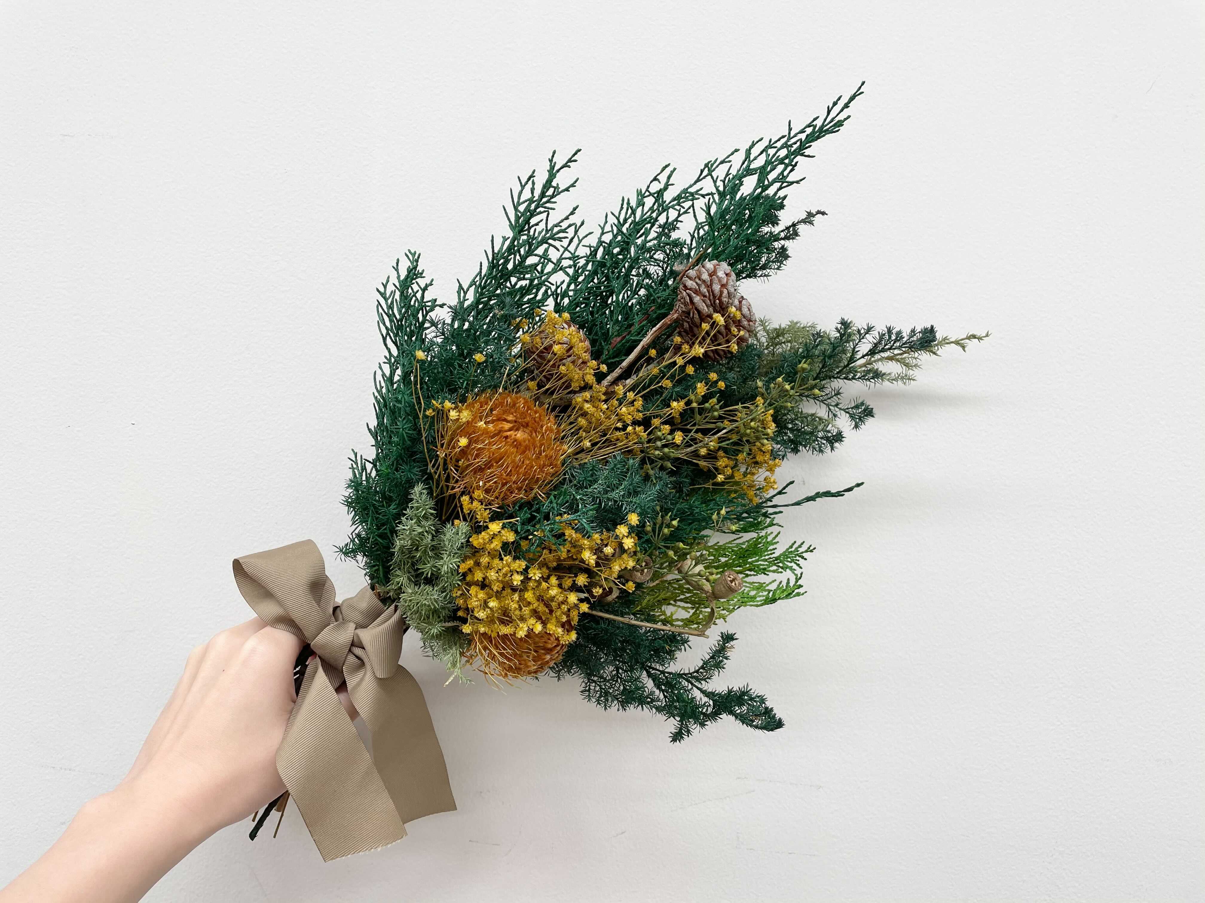 プリザーブド ドライフラワースワッグ Iichi ハンドメイド クラフト作品 手仕事品の通販