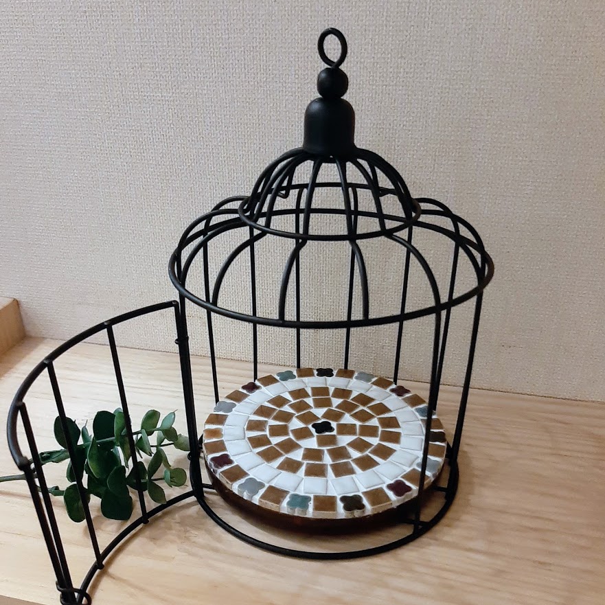 鳥かごみたいなディスプレイ台 ブラック 4028 風水 玄関 インテリア Iichi ハンドメイド クラフト作品 手仕事品の通販