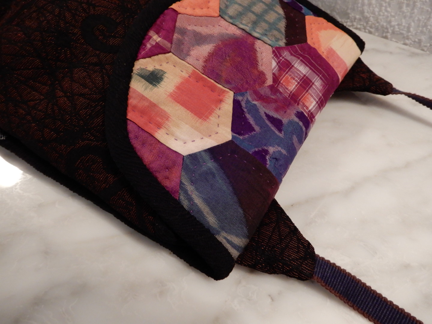 銘仙のパッチワークポシェット Iichi ハンドメイド クラフト作品 手仕事品の通販