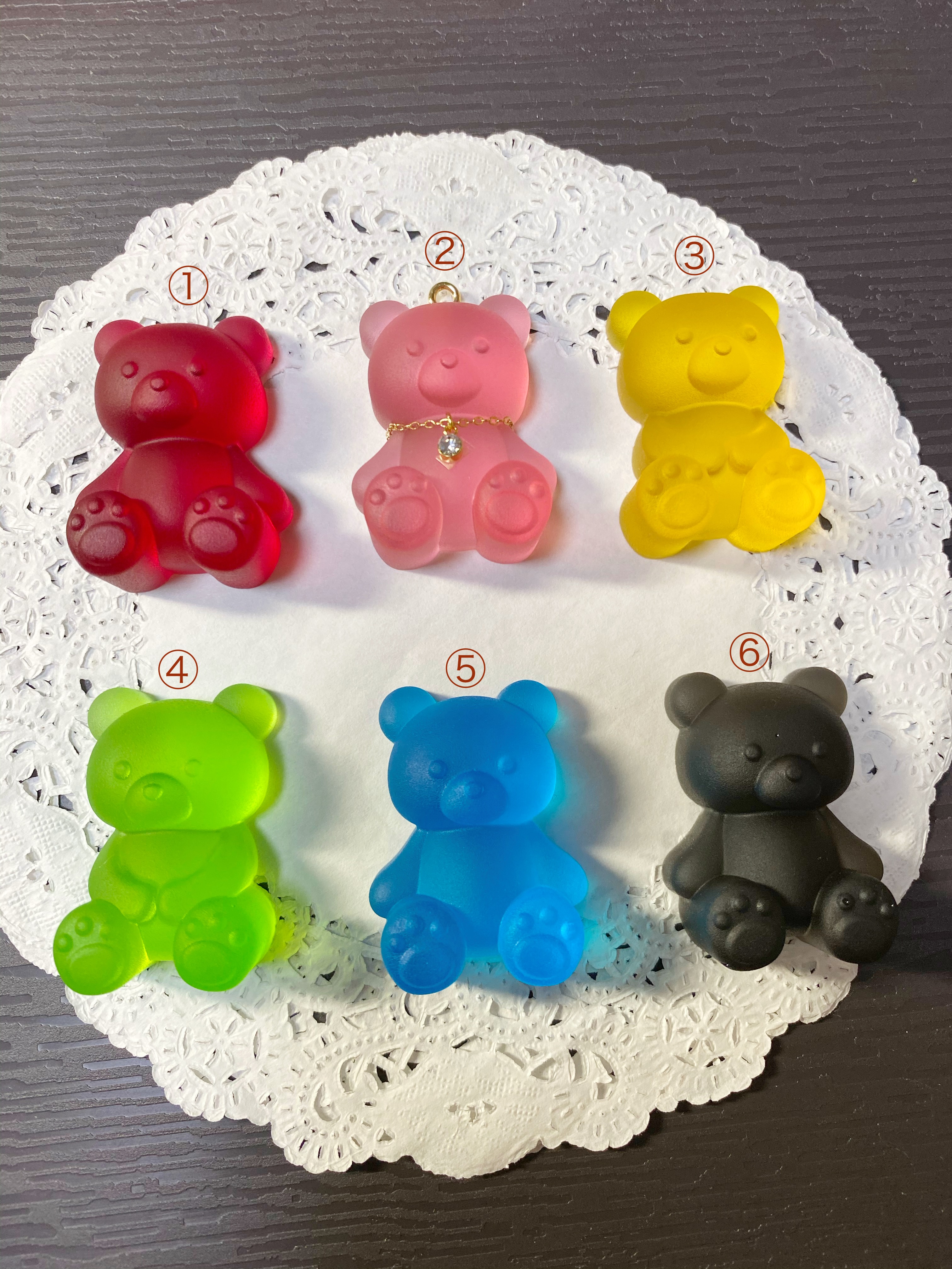 選べる6カラー Bigくまグミキーホルダー Iichi ハンドメイド クラフト作品 手仕事品の通販