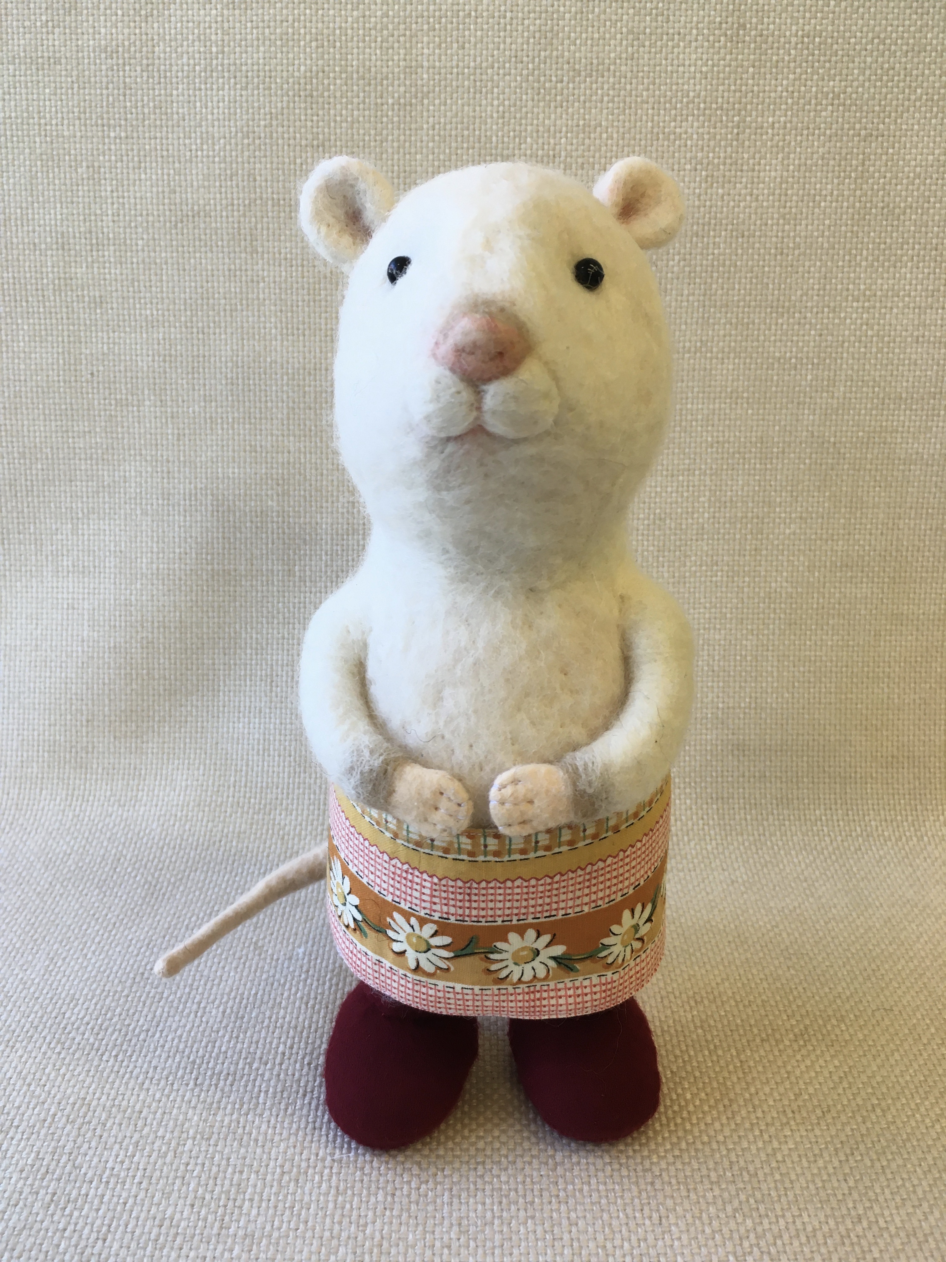 動物シリーズ ネズミの女の子 Iichi ハンドメイド クラフト作品 手仕事品の通販