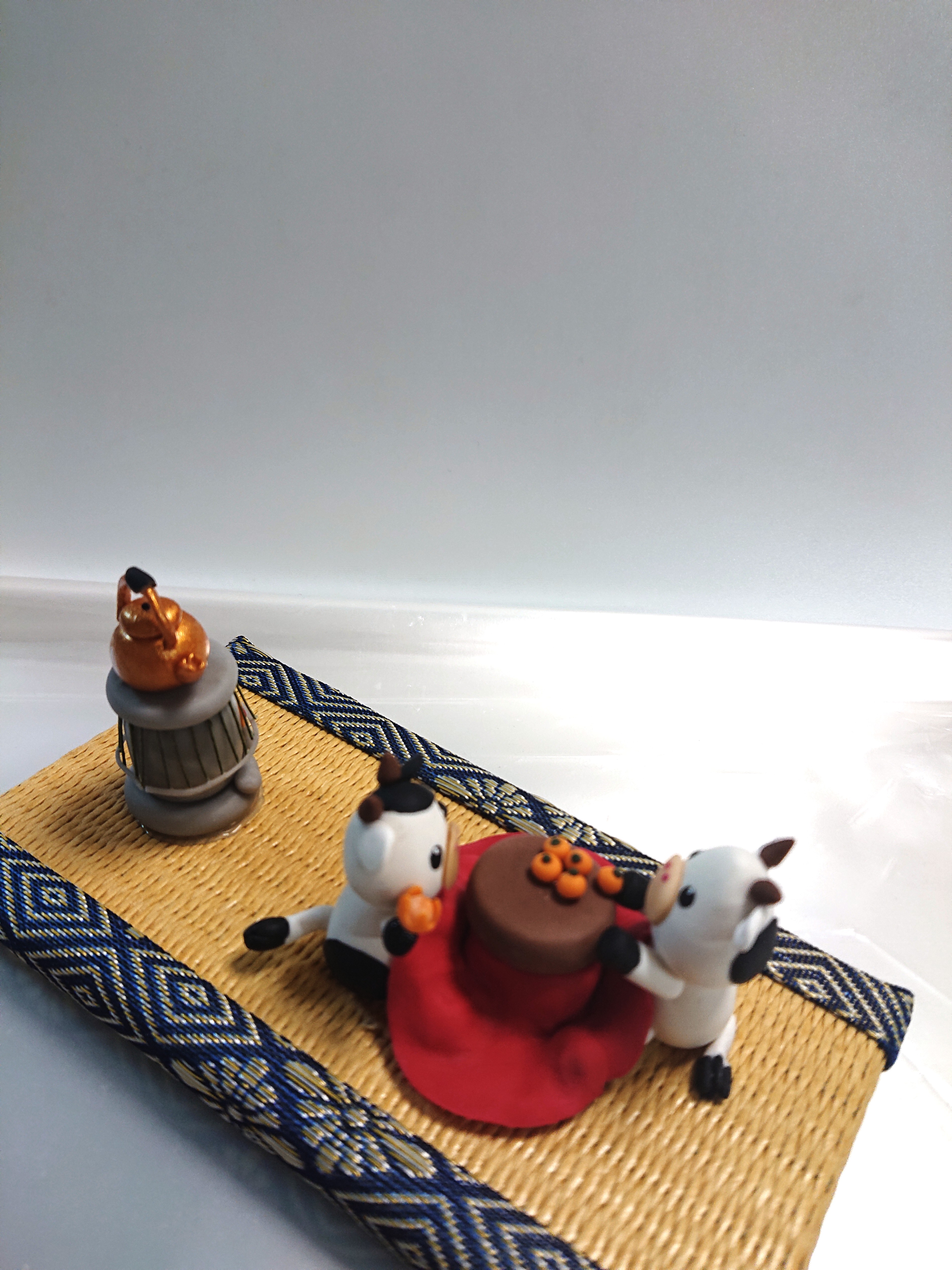 可愛い牛さんとこたつ ストーブ付き Iichi ハンドメイド クラフト作品 手仕事品の通販