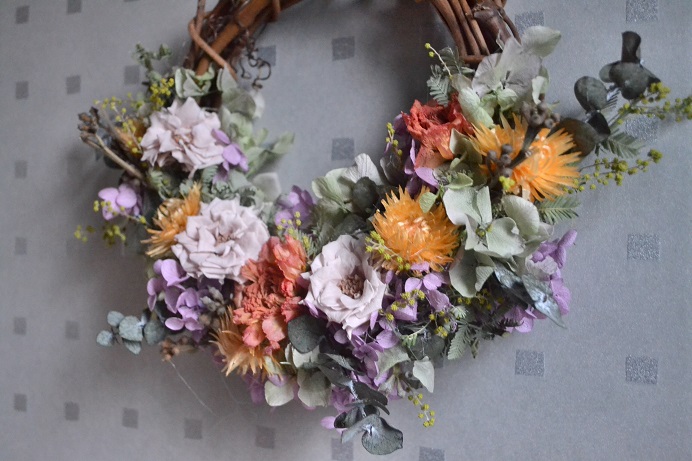 花遊びの春wreath Iichi ハンドメイド クラフト作品 手仕事品の通販