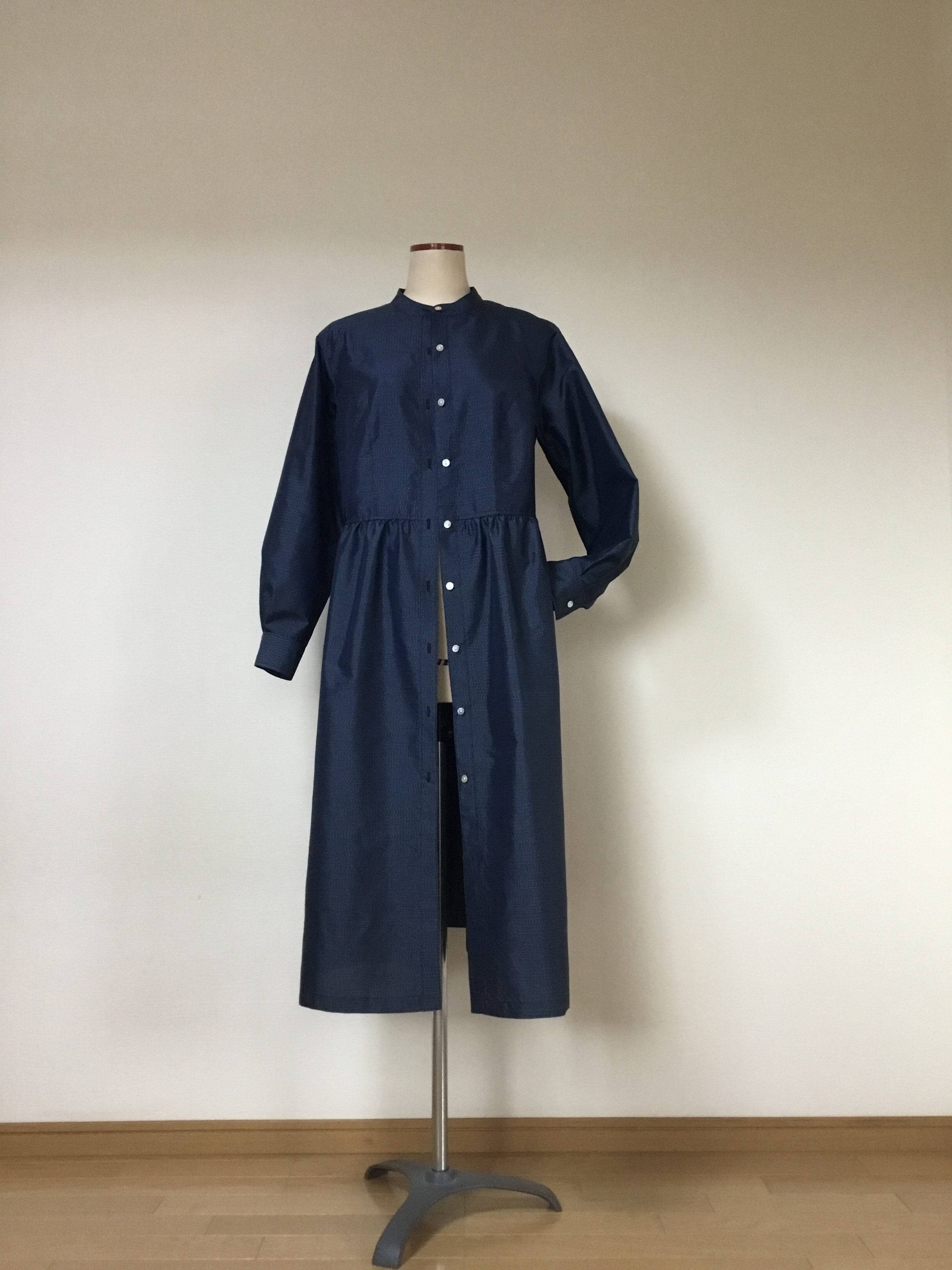 2way ワンピース 着物リメイク 大島紬 Iichi ハンドメイド クラフト作品 手仕事品の通販