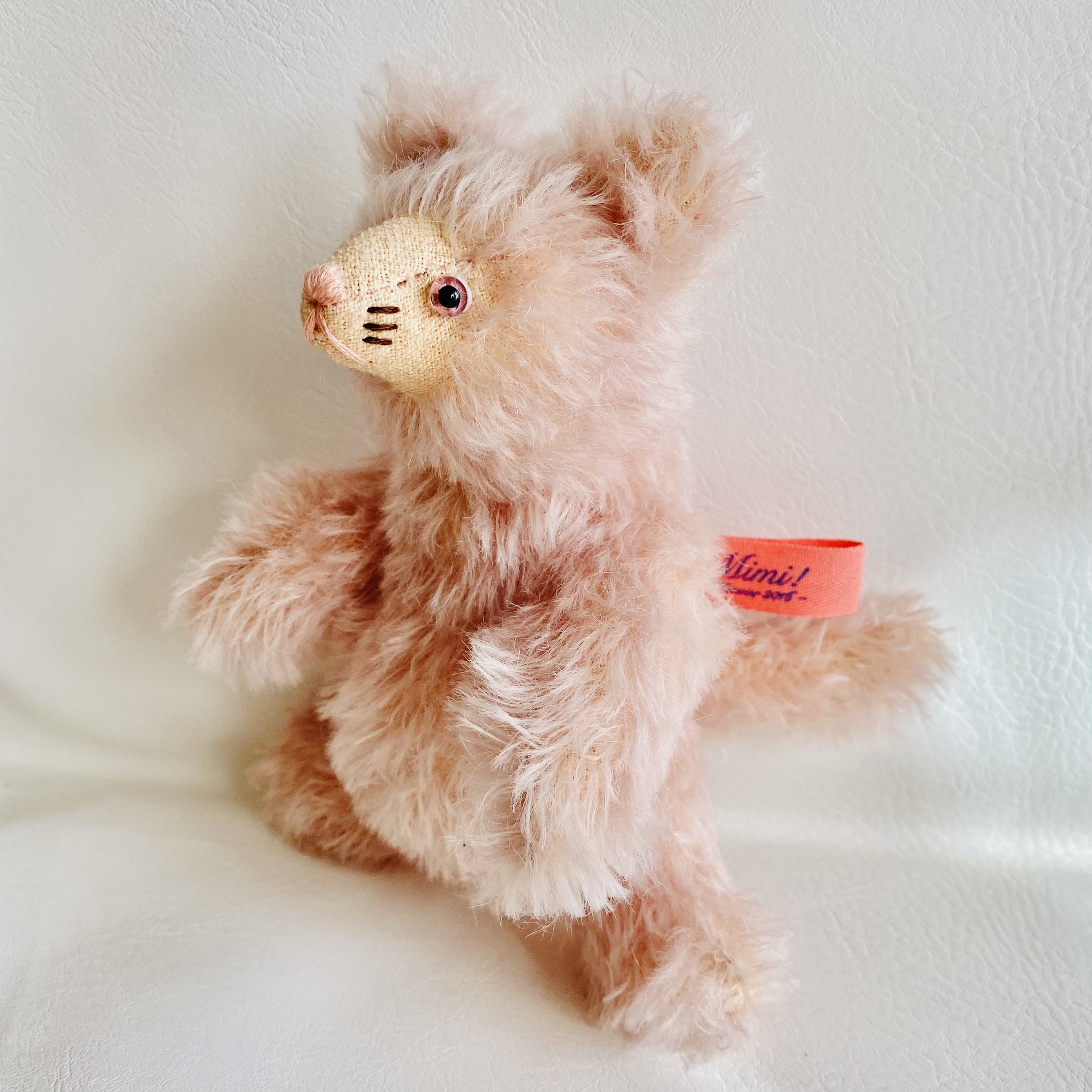 シャトン コットンピーチ 子猫のぬいぐるみ プレゼント ギフト ねこ こねこ ピンク Iichi ハンドメイド クラフト作品 手仕事品の通販