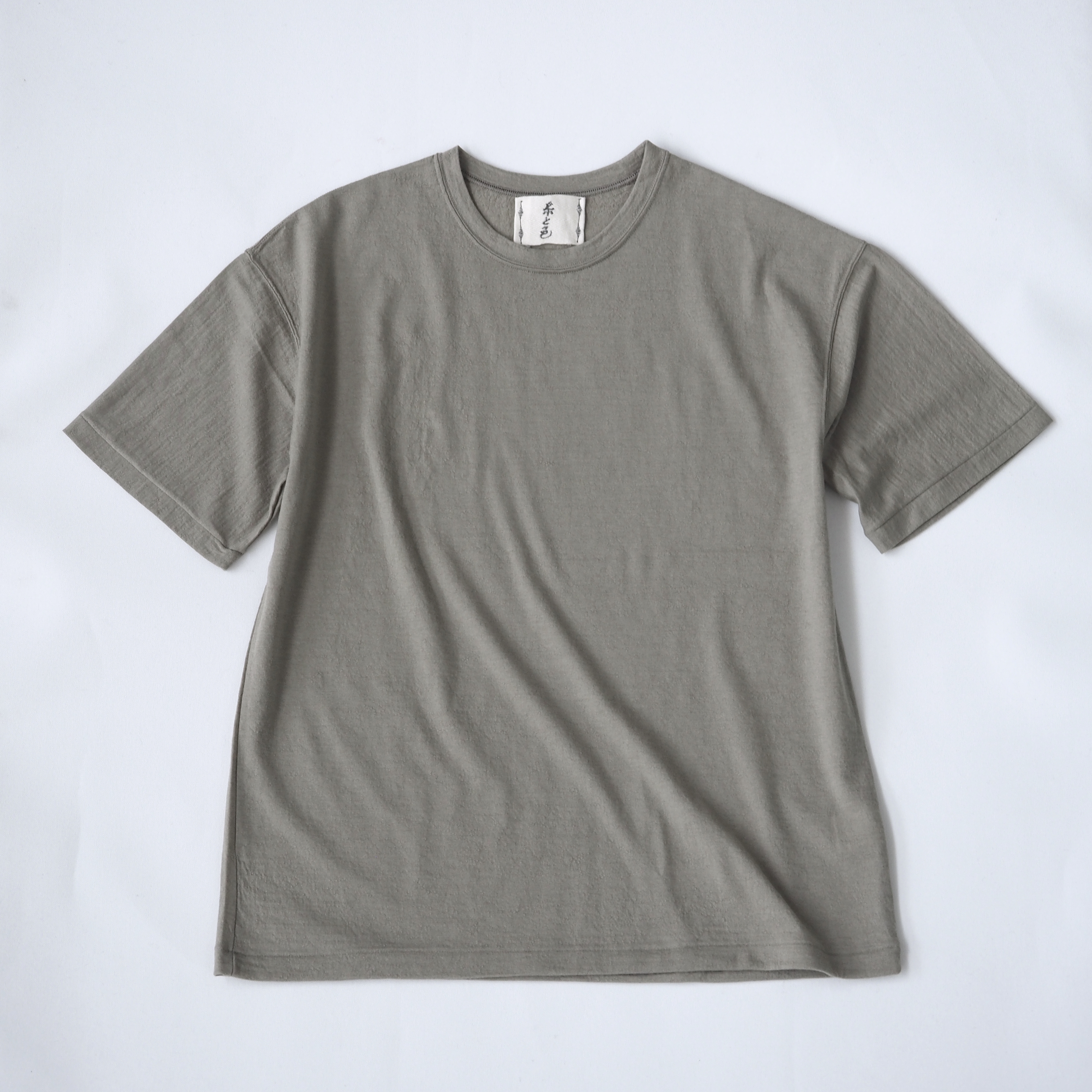 お下がりスリーブ ざくろ 尾州 ウール Tシャツ サイズ1 Iichi ハンドメイド クラフト作品 手仕事品の通販