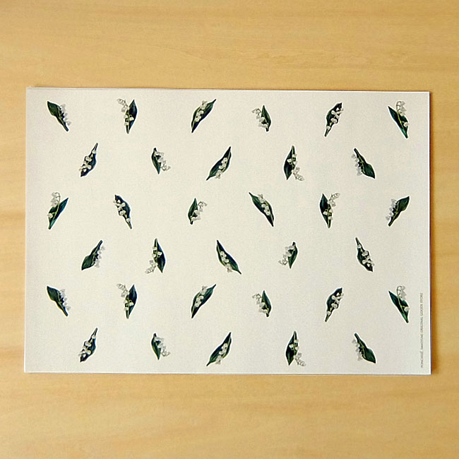 すずらんのラッピングペーパー Iichi ハンドメイド クラフト作品 手仕事品の通販