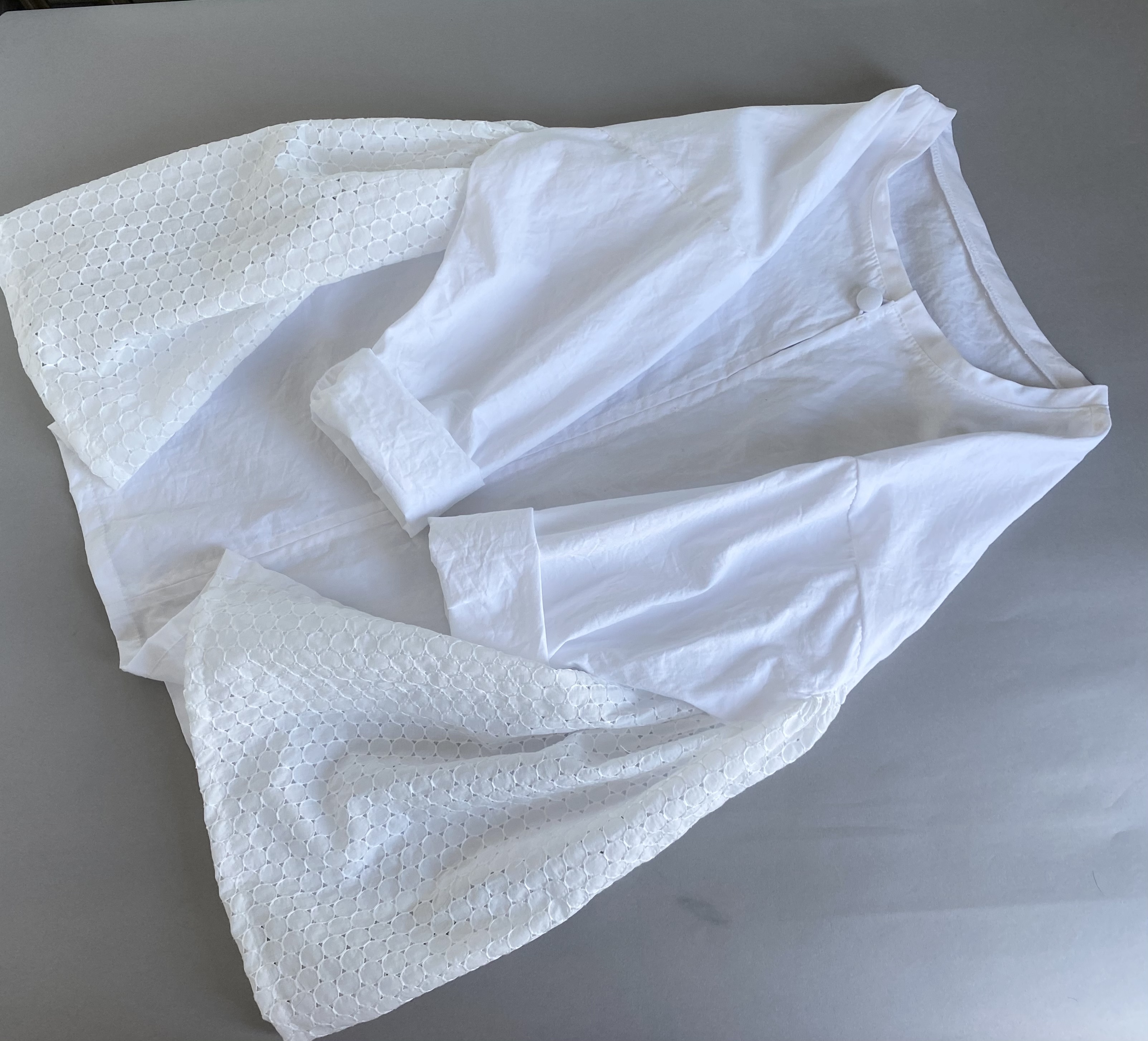 脇レースの白いブラウス Iichi ハンドメイド クラフト作品 手仕事品の通販