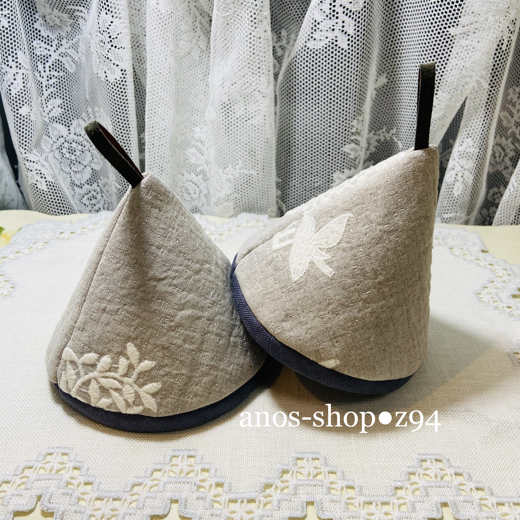 Z94 三角鍋つかみ2個セット ミナペルホネンファブリック Iichi ハンドメイド クラフト作品 手仕事品の通販