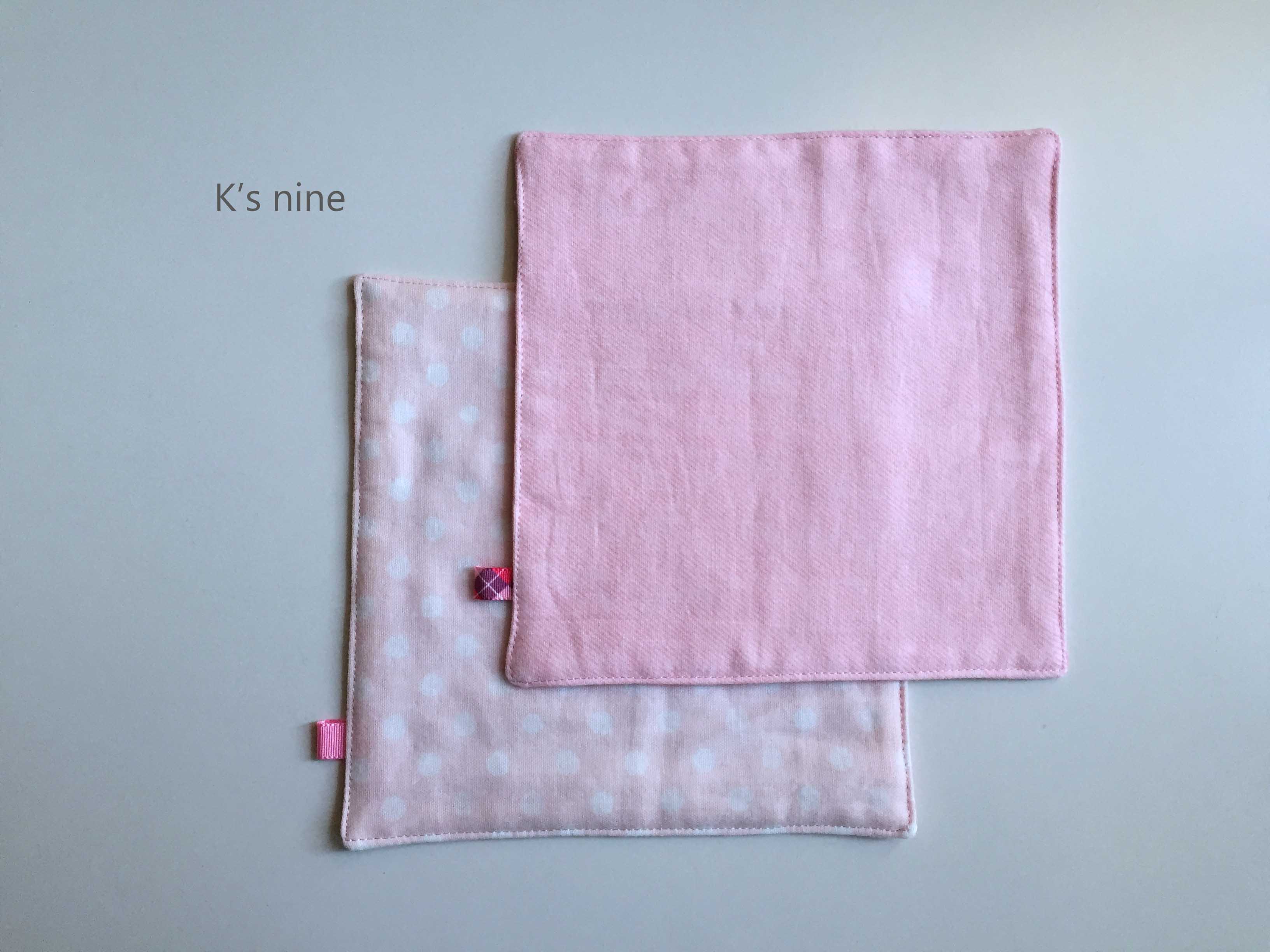 6重ガーゼのミニハンカチ ピンク小花とピンク星 Iichi ハンドメイド クラフト作品 手仕事品の通販