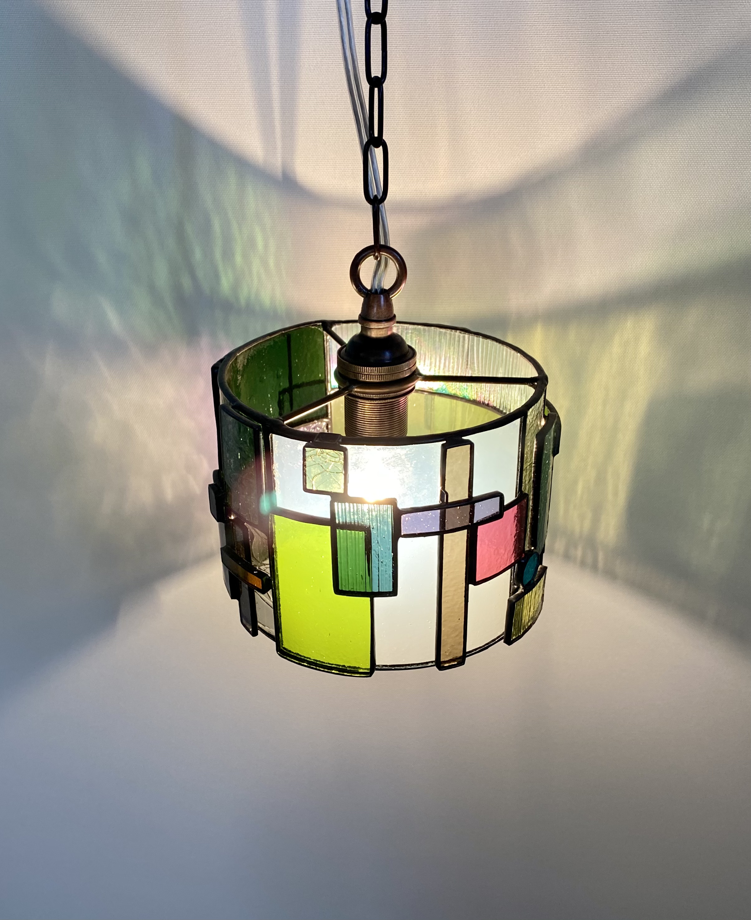 筒のかたち グリーン系 Iichi ハンドメイド クラフト作品 手仕事品の通販