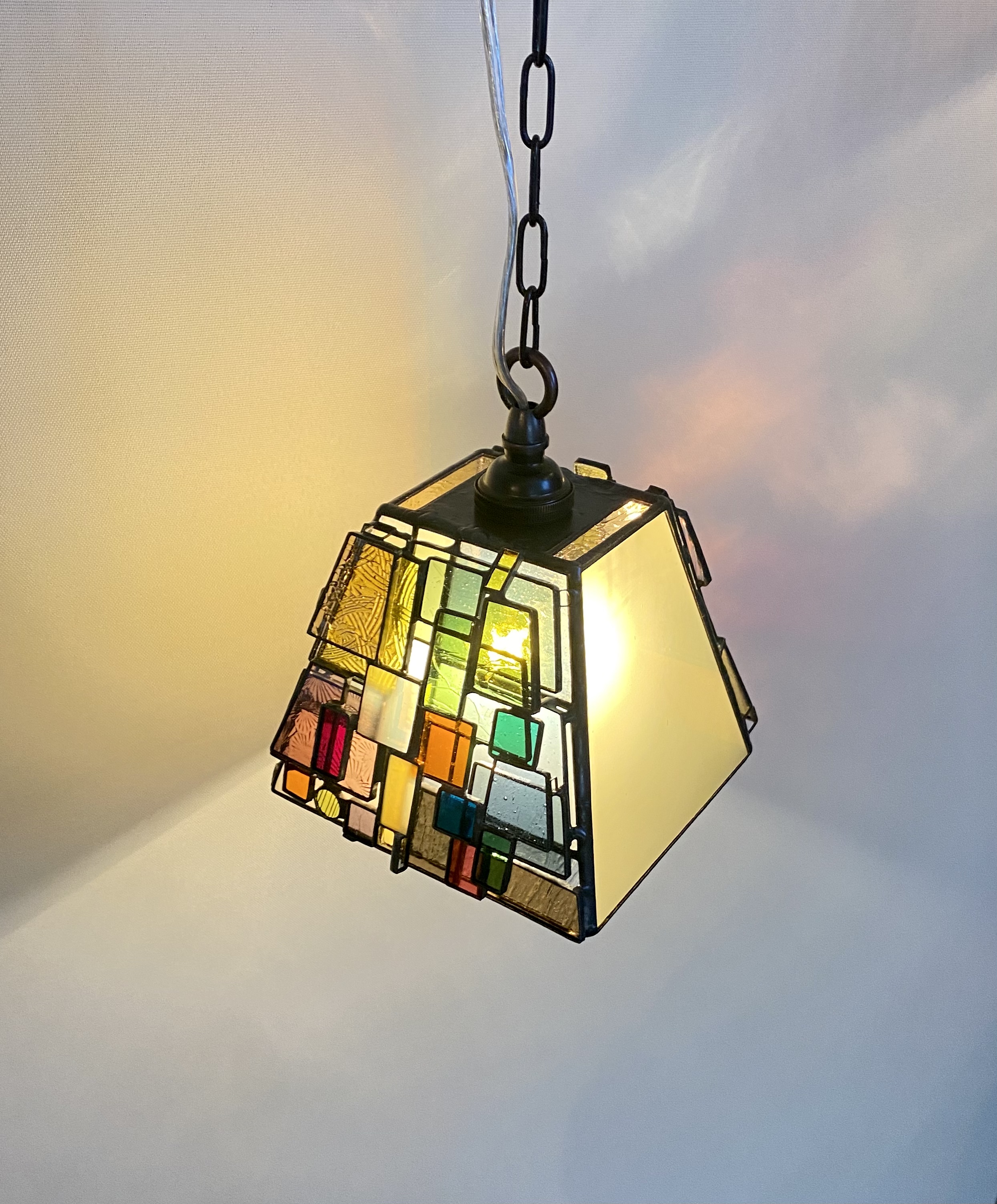 ステンドグラス ランプ - 照明