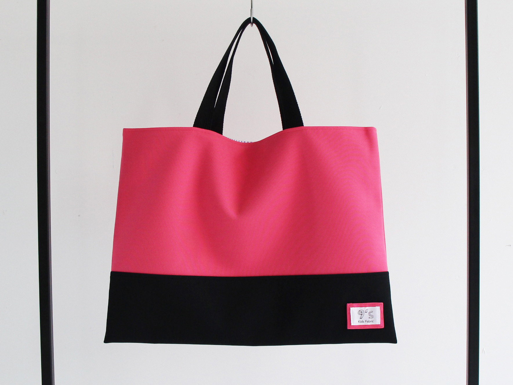 こども用レッスンバッグ内ポケット付き ピンク トートバッグ 9 S Kid S Fablic Iichi ハンドメイド クラフト作品 手仕事品の通販