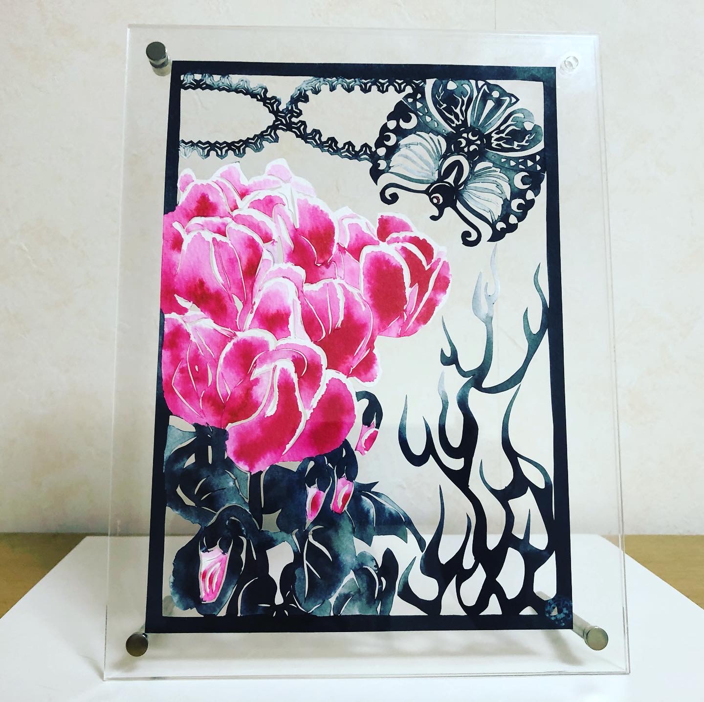 篝火花毘沙門亀甲蝶文様 Iichi ハンドメイド クラフト作品 手仕事品の通販