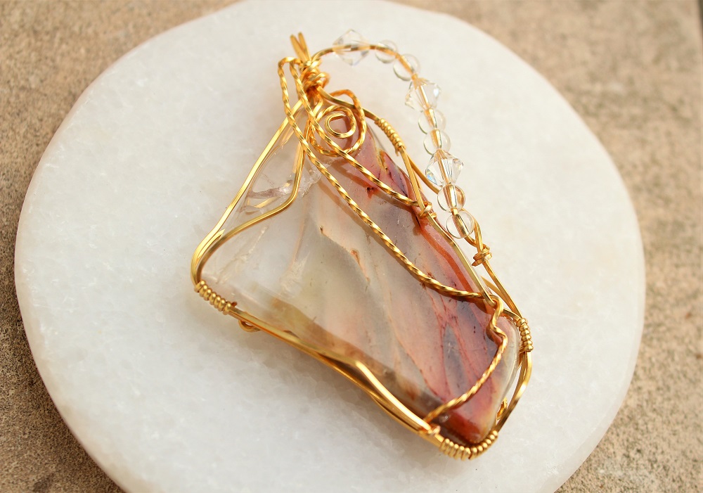 レッド アンフィボール エンジェルファントムクォーツ 天使と繋げる癒しの石 Iichi ハンドメイド クラフト作品 手仕事品の通販