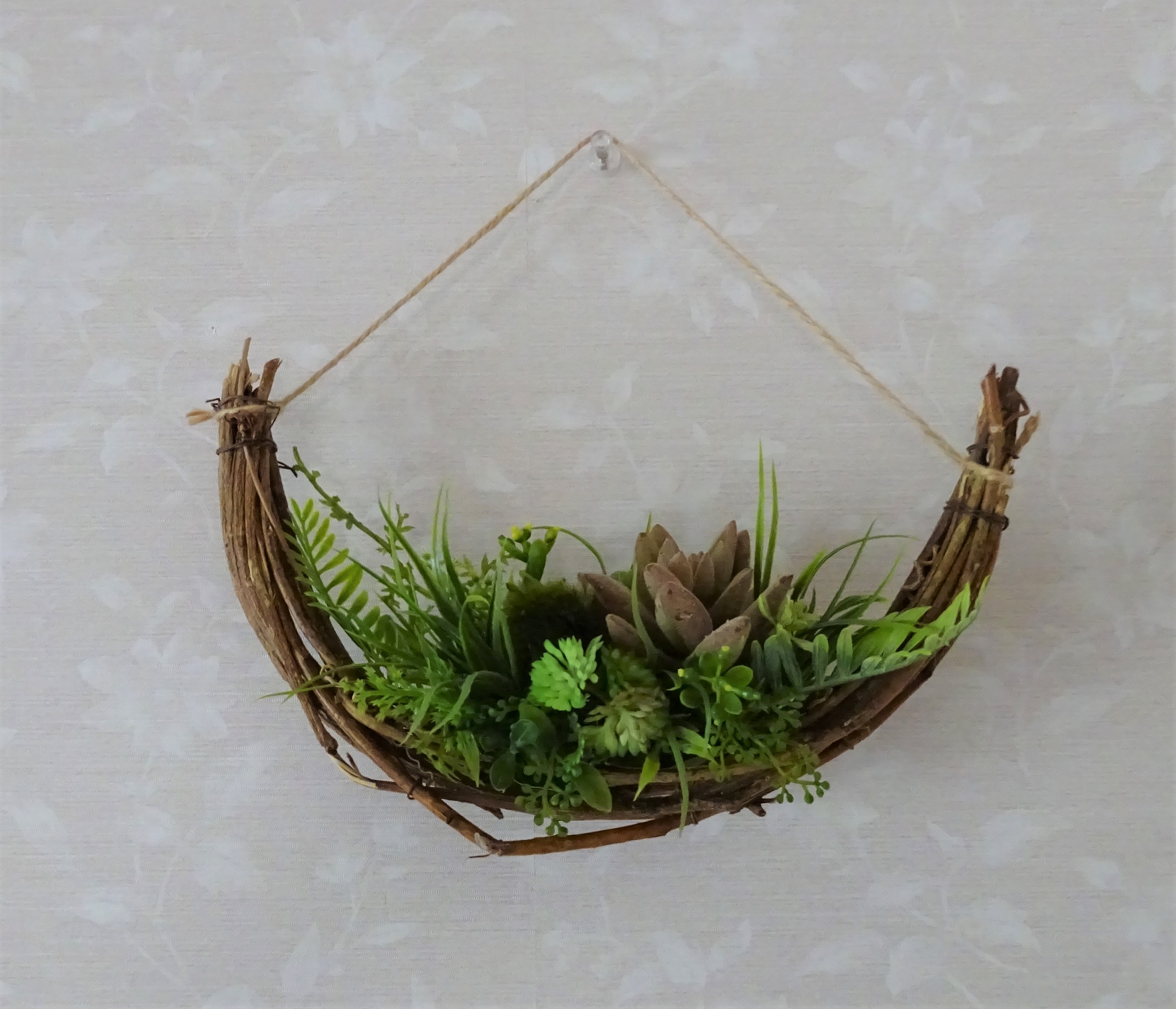 ハーフムーンハンキング エケベリア Iichi ハンドメイド クラフト作品 手仕事品の通販