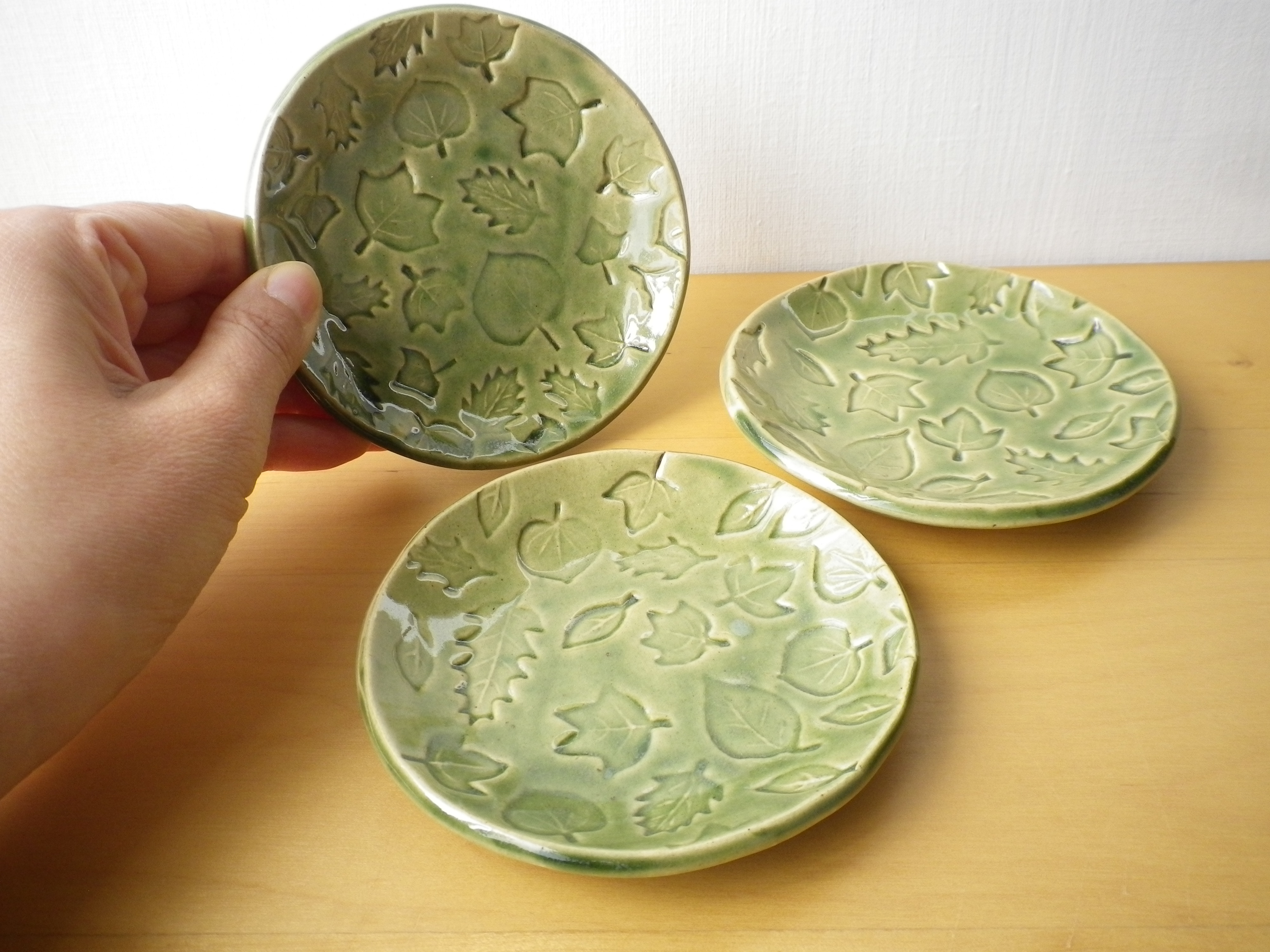 陶芸作家 葉っぱのお皿