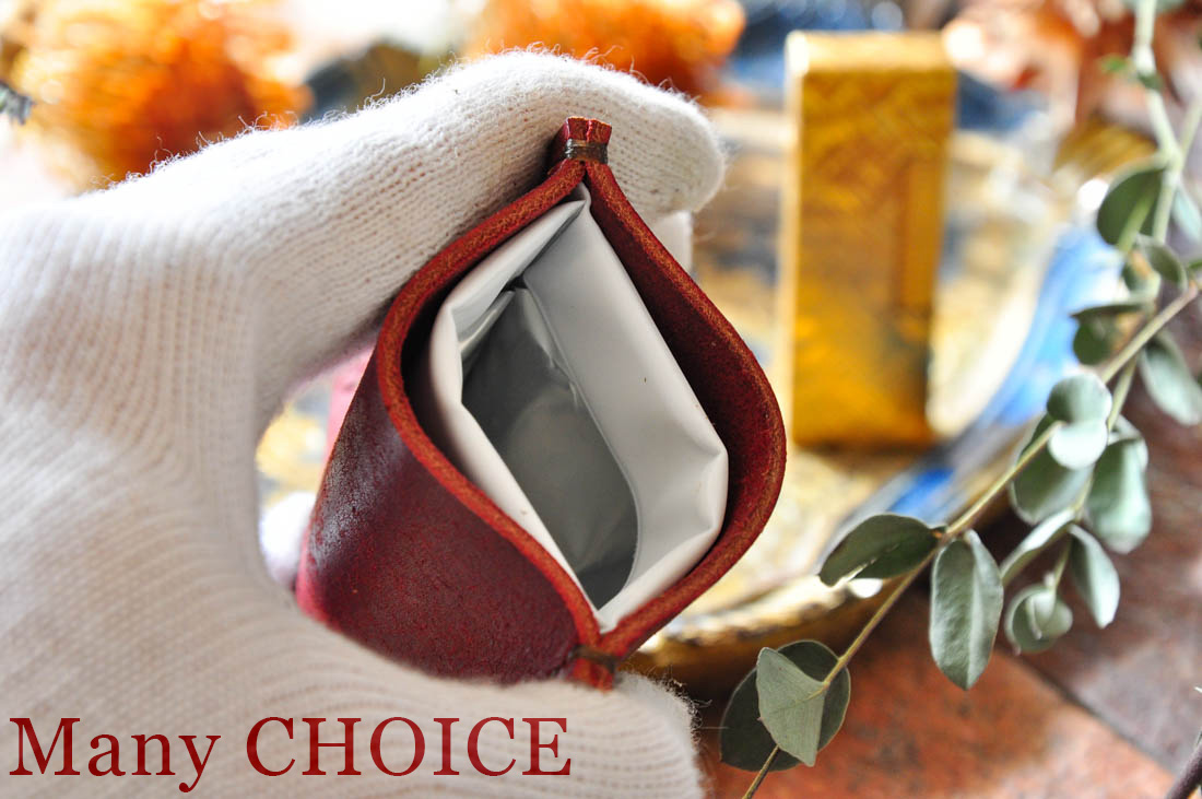 イタリアンレザー 革新のプエブロ 携帯灰皿ケース コッチネラ Iichi ハンドメイド クラフト作品 手仕事品の通販