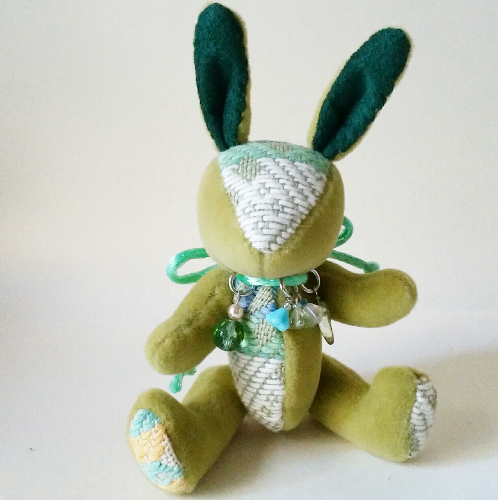 こぎん刺しのうさぎs 総刺しこぎんウサギ 春の音 Iichi ハンドメイド クラフト作品 手仕事品の通販