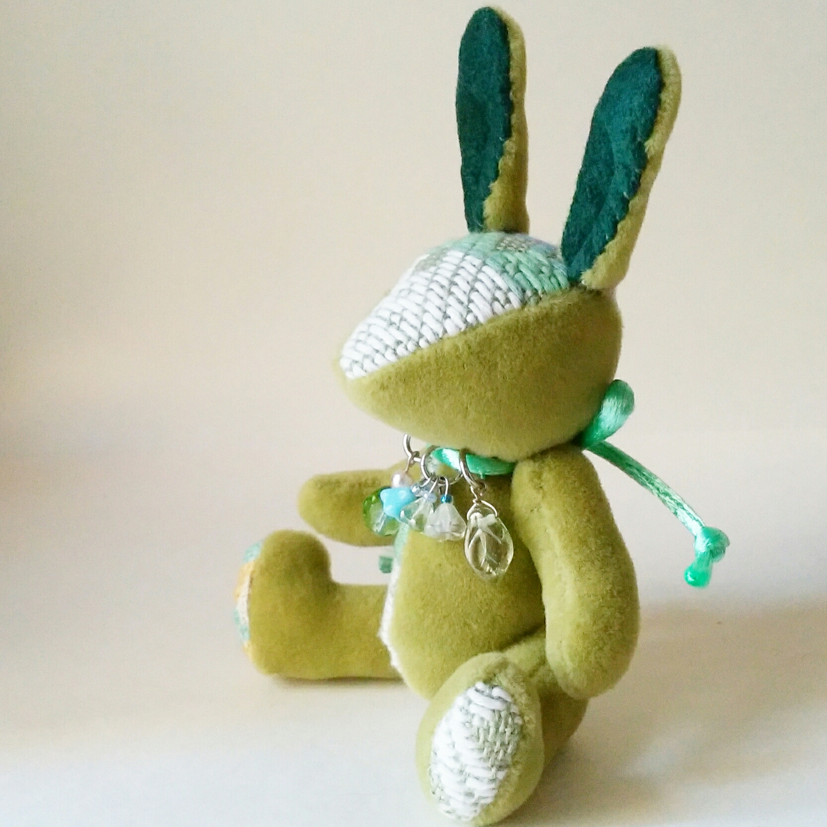 こぎん刺しのうさぎs 総刺しこぎんウサギ 春の音 Iichi ハンドメイド クラフト作品 手仕事品の通販