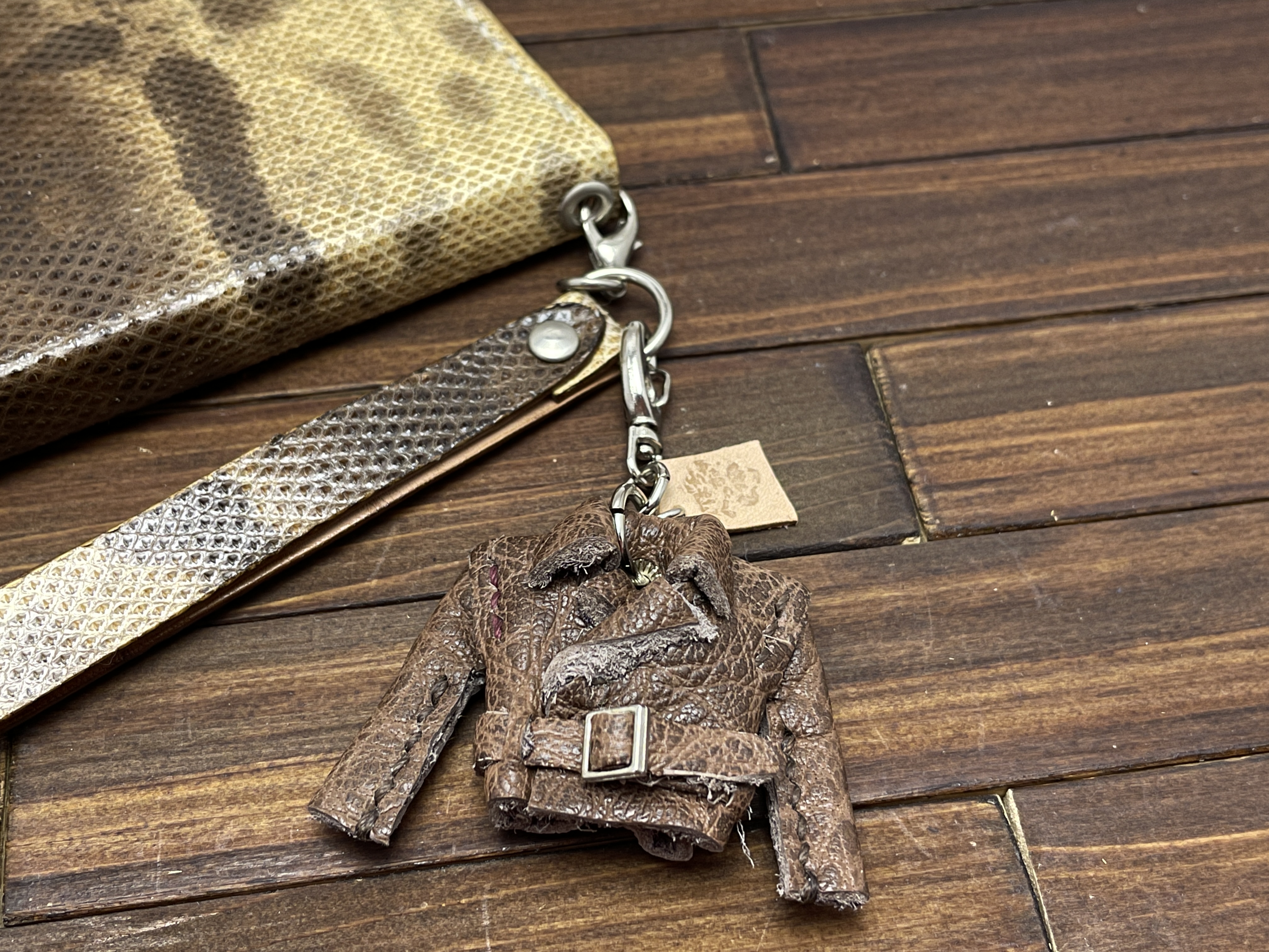 超小さい 本革製親指ライダースジャケット バッファロー革 Iichi ハンドメイド クラフト作品 手仕事品の通販