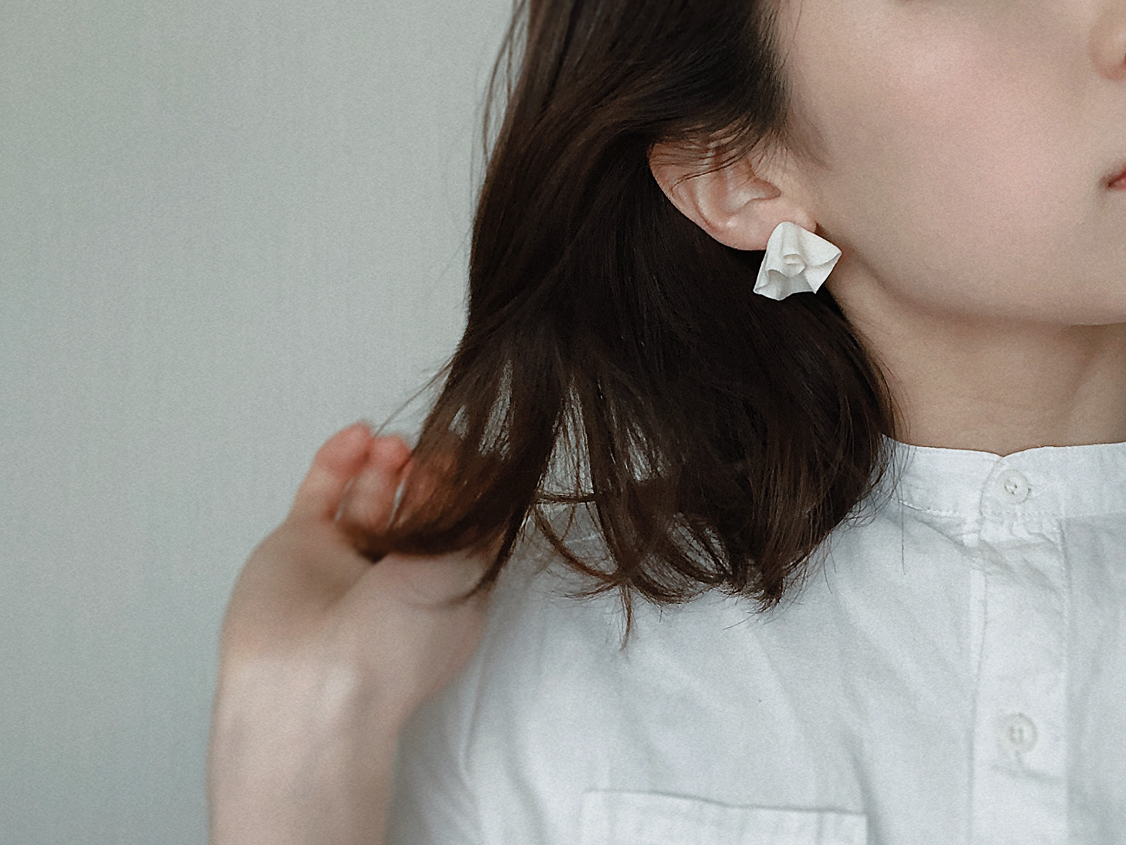 Wendie Hide And Sheets Stud 片耳用 Iichi ハンドメイド クラフト作品 手仕事品の通販