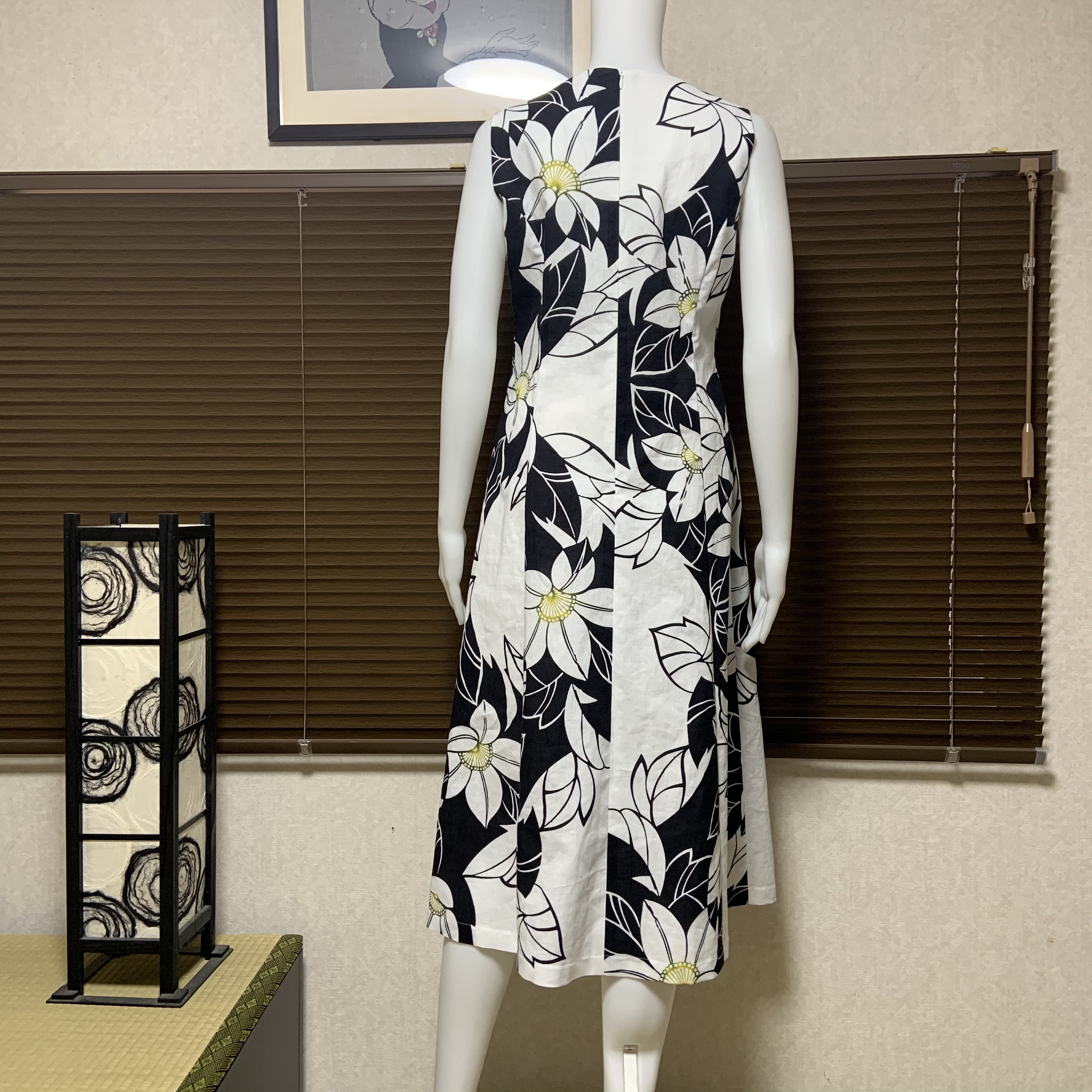 浴衣地プリンセスラインワンピースドレス 華 Iichi ハンドメイド クラフト作品 手仕事品の通販