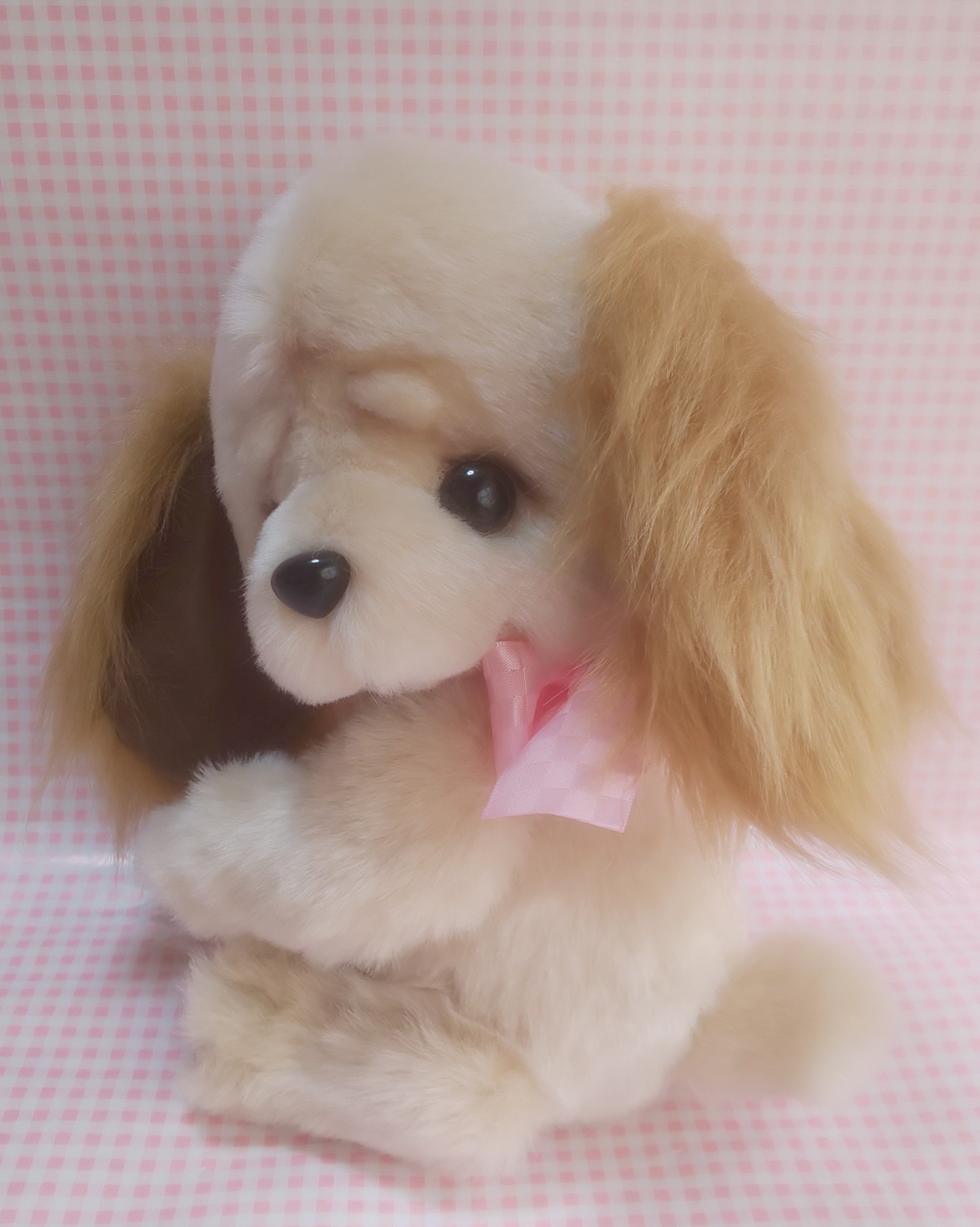 ふわふわぬいぐるみ フェイクムートン 垂れ耳な犬 ミルクベージュ S Iichi ハンドメイド クラフト作品 手仕事品の通販 ふわふわぬいぐるみ フェイクムートン 垂れ耳な犬 ミルクベージュ S Iichi ハンドメイド クラフト作品 手仕事品の通販