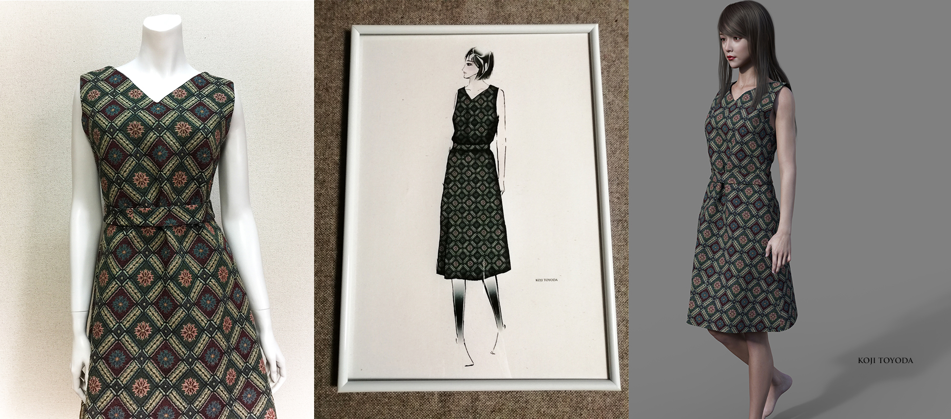 1点もの デザイン画付き ベルト付きノースリーブゴブラン織りワンピース Koji Toyoda Iichi ハンドメイド クラフト作品 手仕事品の通販 1点もの デザイン画付き ベルト付きノースリーブゴブラン織りワンピース Koji Toyoda Iichi ハンドメイド クラフト作品 手仕事品の通販